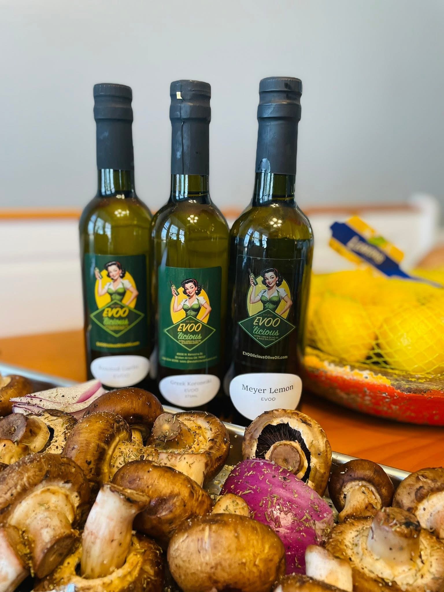 🫒 Simple Recipes Using EVOO’licious Oil, Balsamic, Spices, and Sauces.