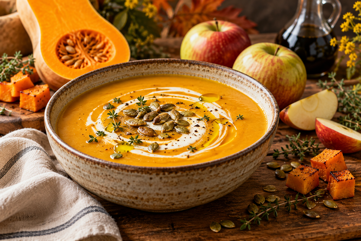 Butternut Squash &amp; Apple Bisque