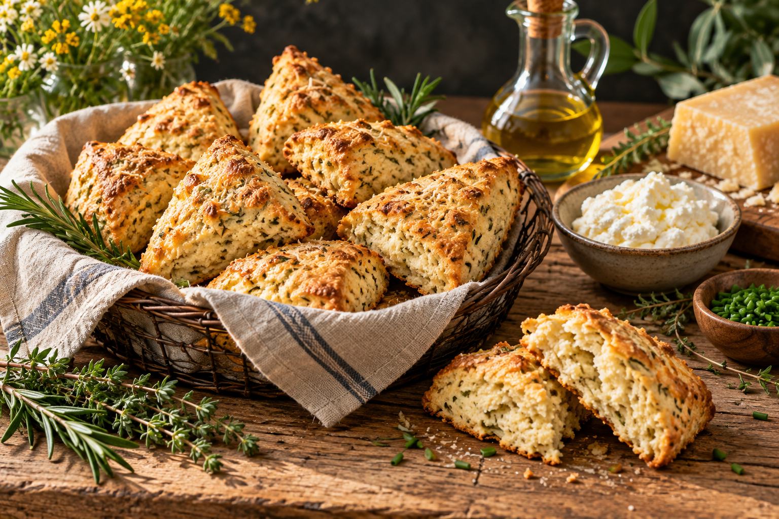 Herbs de Provence Ricotta Scones