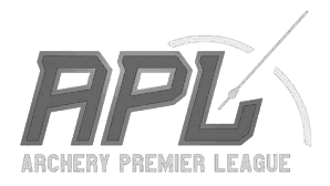A logo for the Archery Premier League featuring the acronym 'APL' with a stylized arrow and the full name below.
