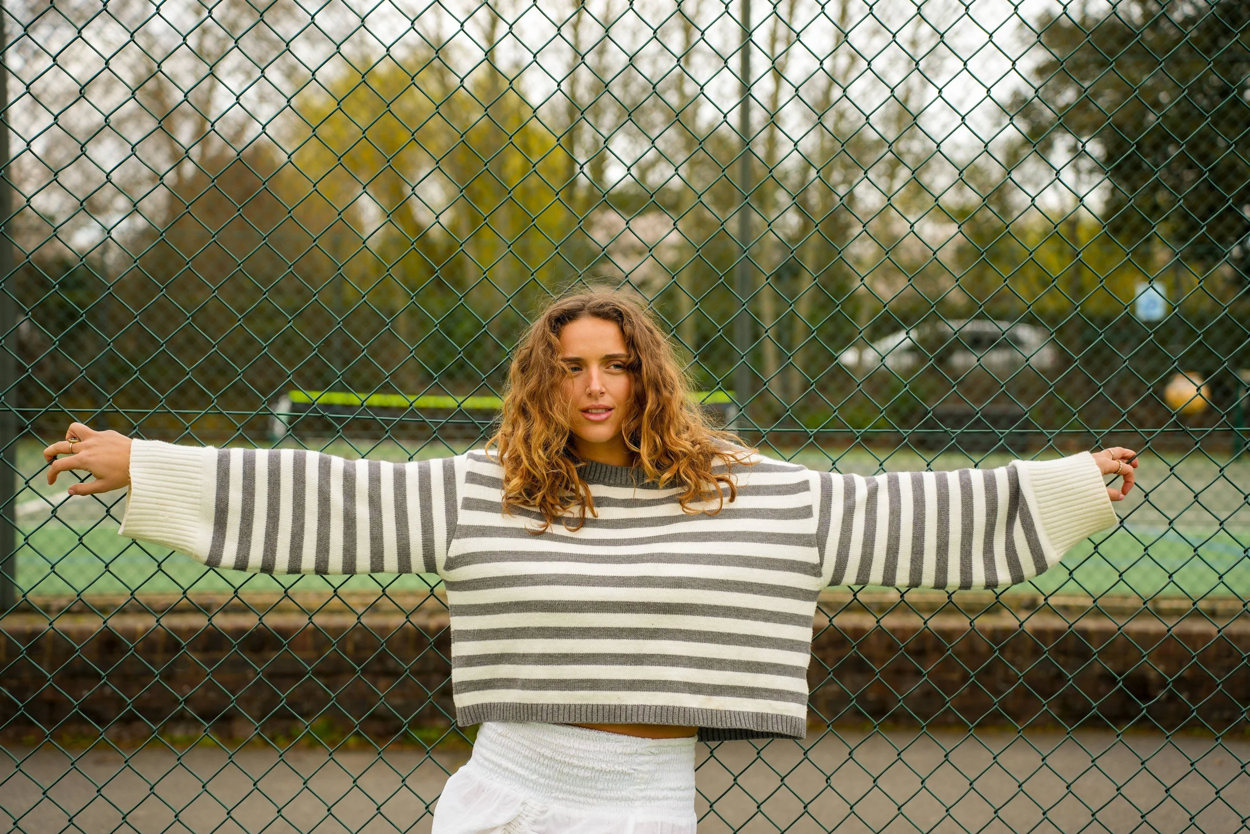 Ganyah playing tennis