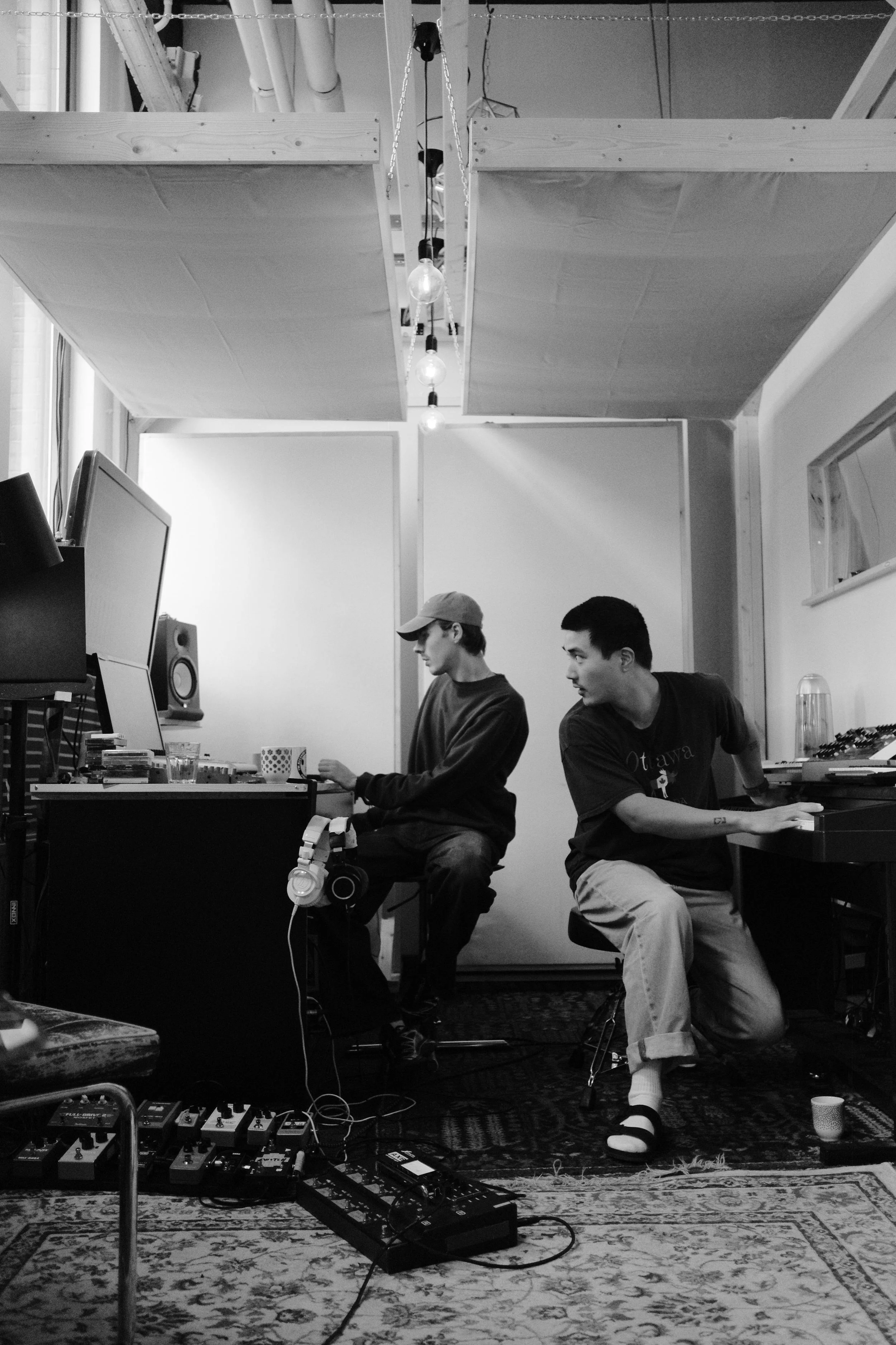 Tim & Jaco in the studio