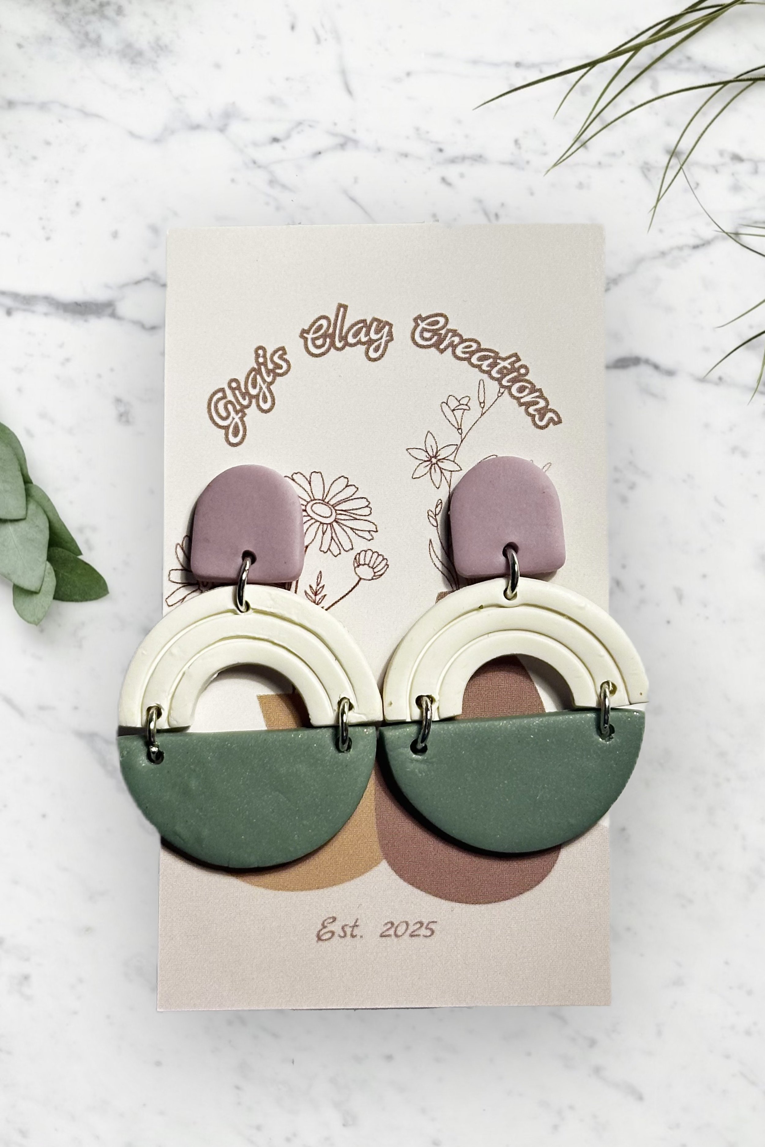 Colour Block Dangles