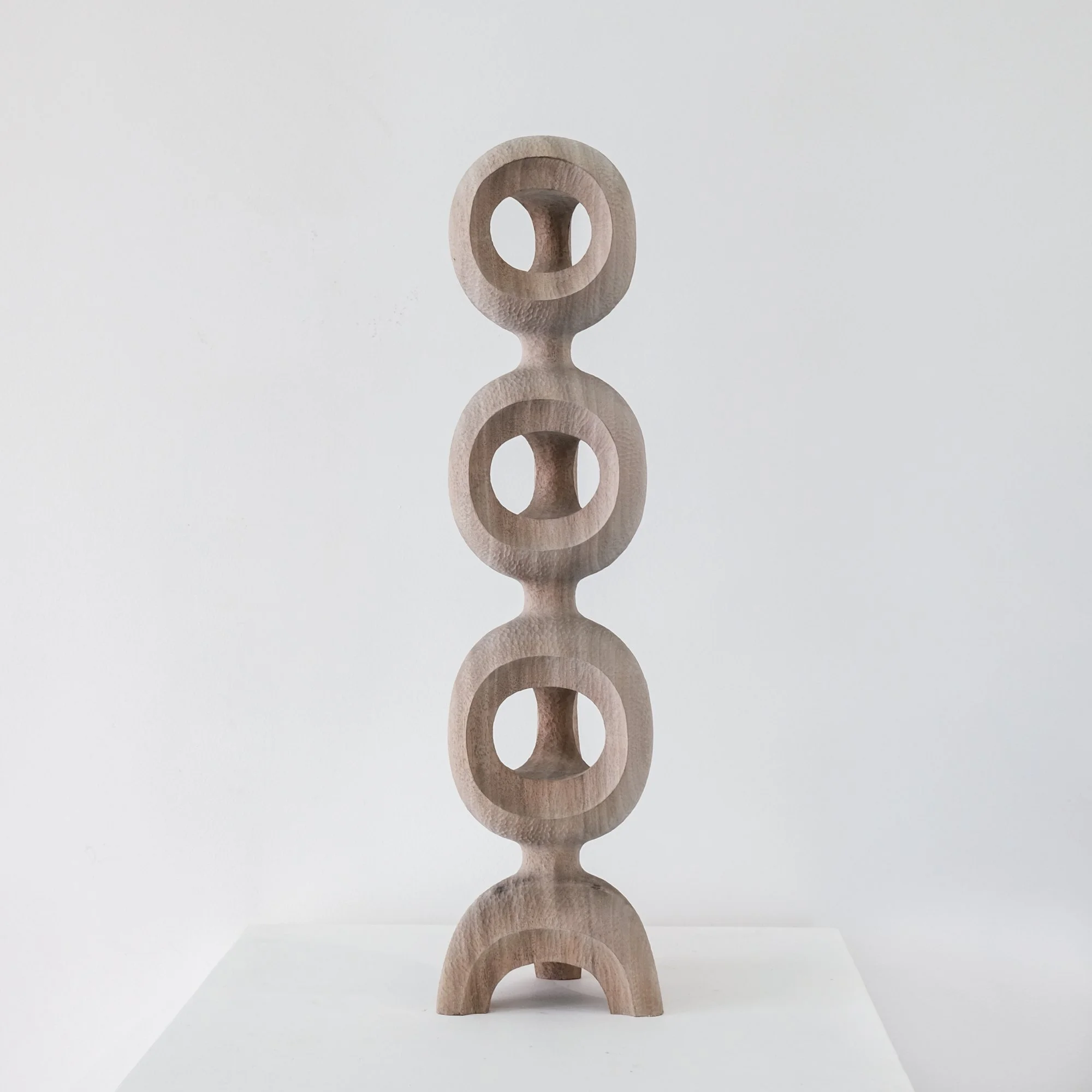 Organic Triad Portal Totem by Aleph Geddis, contemporary artwork at SUN.CONTEMPORARY in Pererenan, Bali