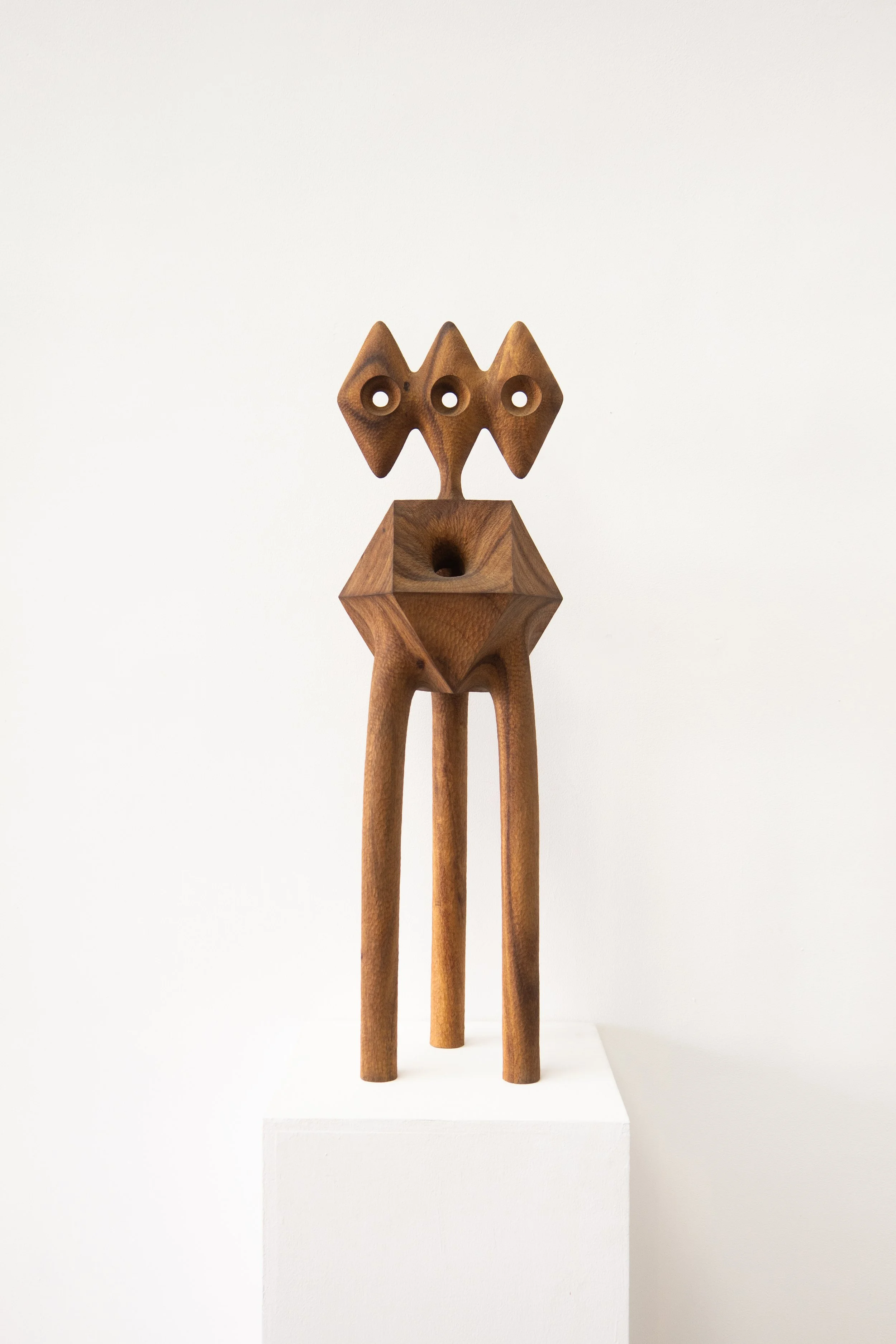 Rhombi Cubocta Portal Totem by Aleph Geddis, contemporary artwork at SUN.CONTEMPORARY in Pererenan, Bali