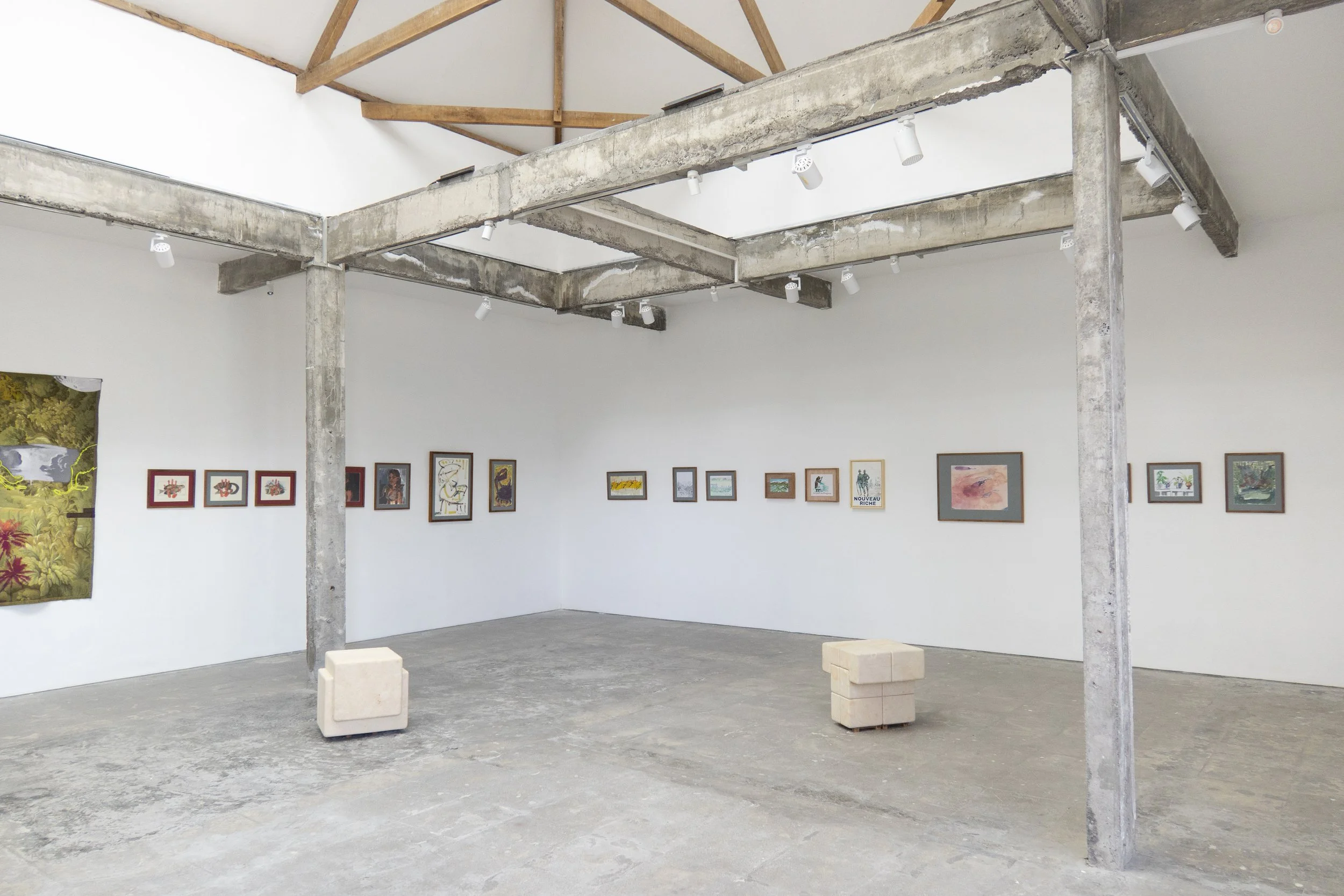 Installation view of Paper Thin at SUN.CONTEMPORARY, Pererenan, Bali in collaboration with Tripoli Gallery New York