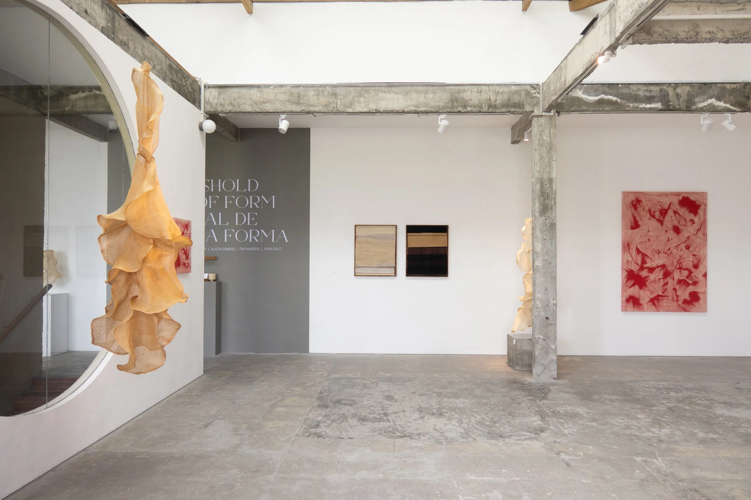 Installation view of Threshold of Form at SUN.CONTEMPORARY, Pererenan, Bali
