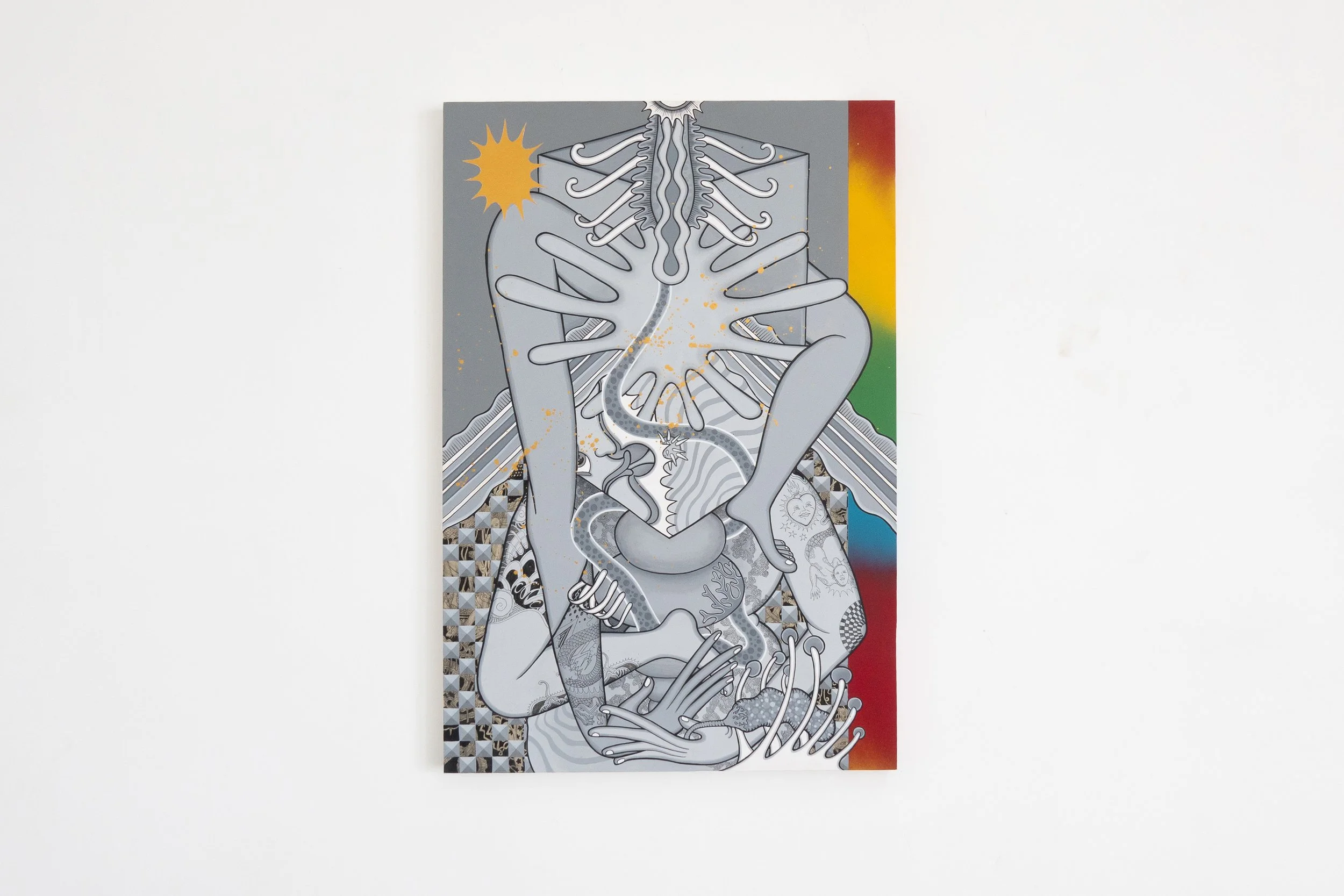 Berawa Thangka by Kuncir Sathya Viku, contemporary artwork at SUN.CONTEMPORARY in Pererenan, Bali