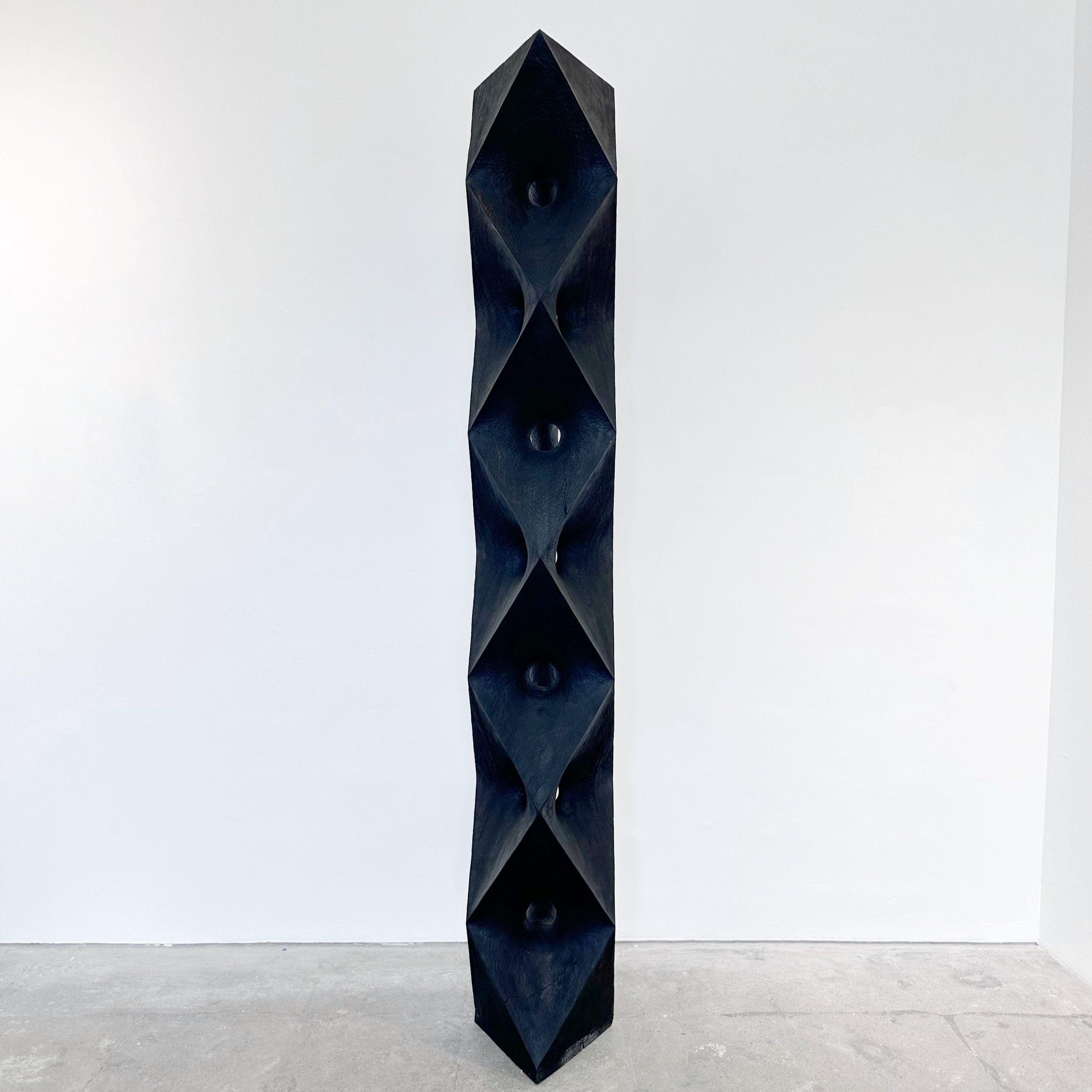 Hard Soft Octahedron Totem by Aleph Geddis, contemporary artwork at SUN.CONTEMPORARY in Pererenan, Bali