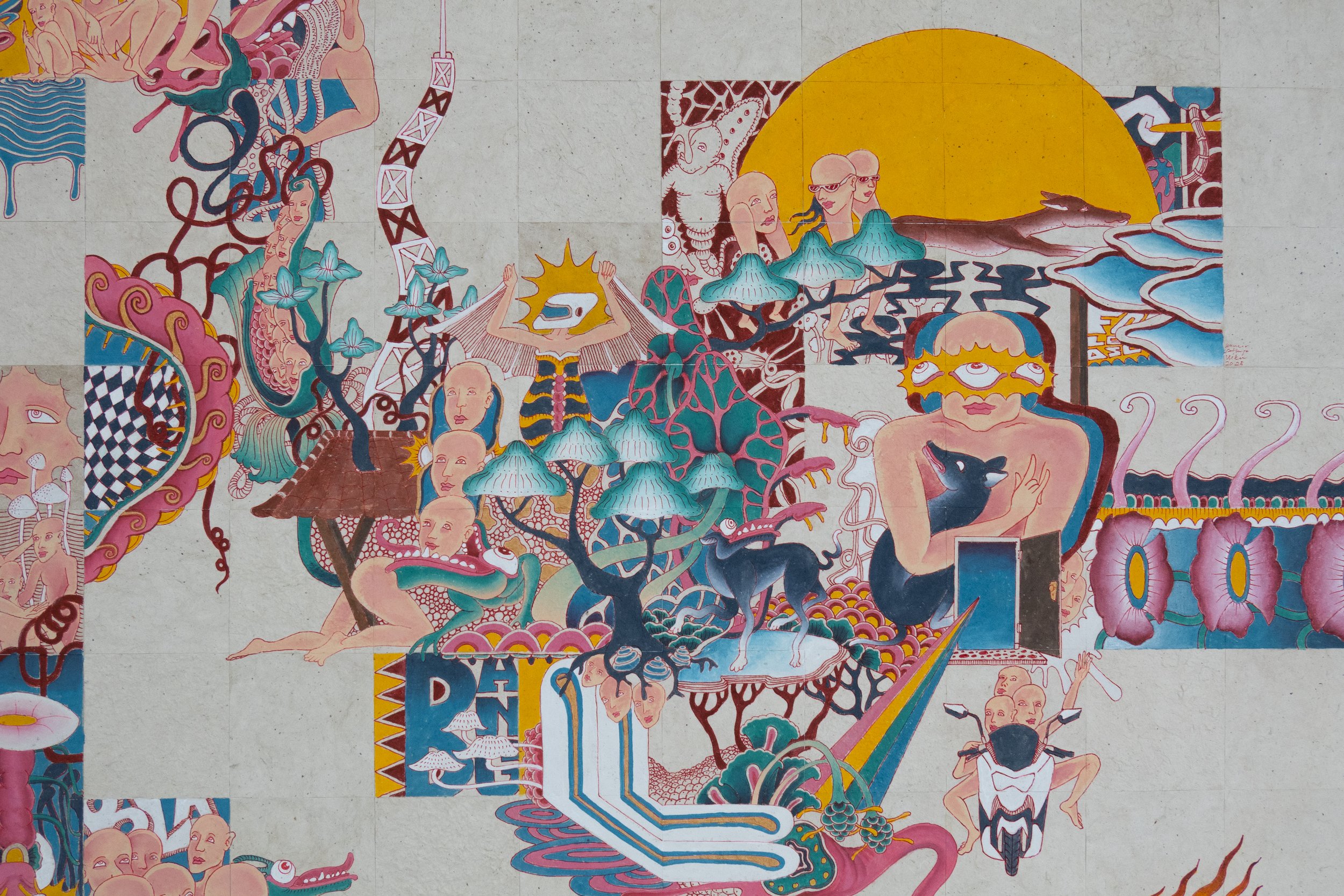 Tri Konsep Omong Kosong by Kuncir Sathya Viku, contemporary artwork at SUN.CONTEMPORARY in Pererenan, Bali