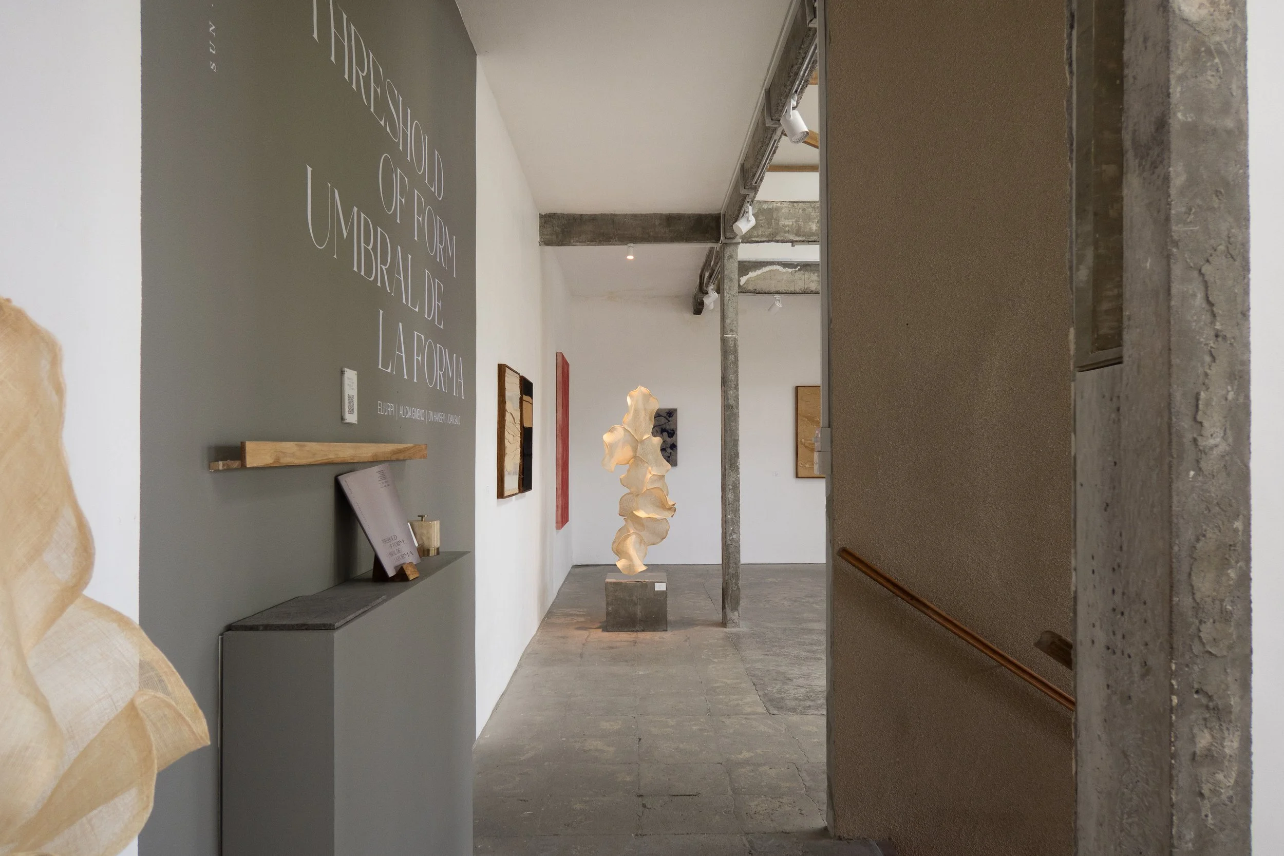 Installation view of Threshold of Form at SUN.CONTEMPORARY, Pererenan, Bali