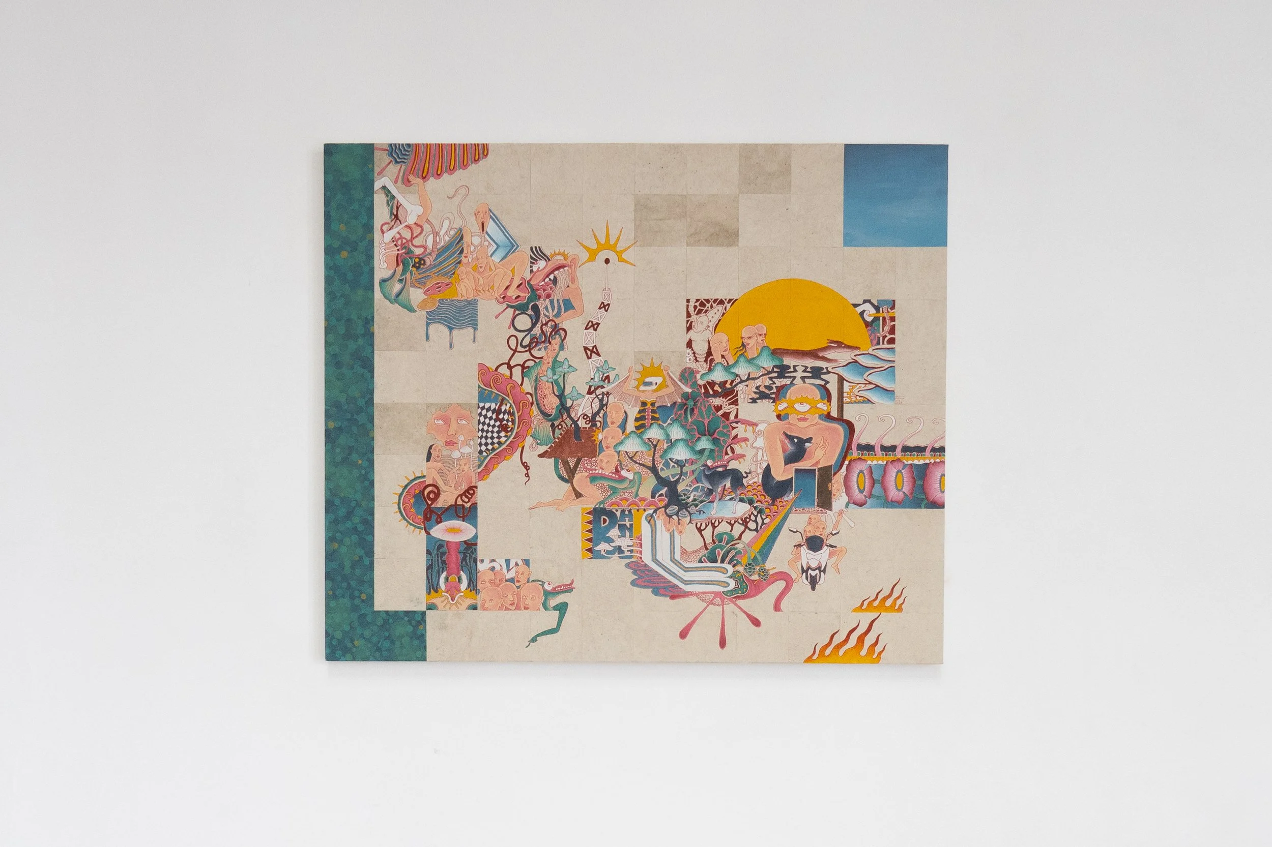 Tri Konsep Omong Kosong by Kuncir Sathya Viku, contemporary artwork at SUN.CONTEMPORARY in Pererenan, Bali