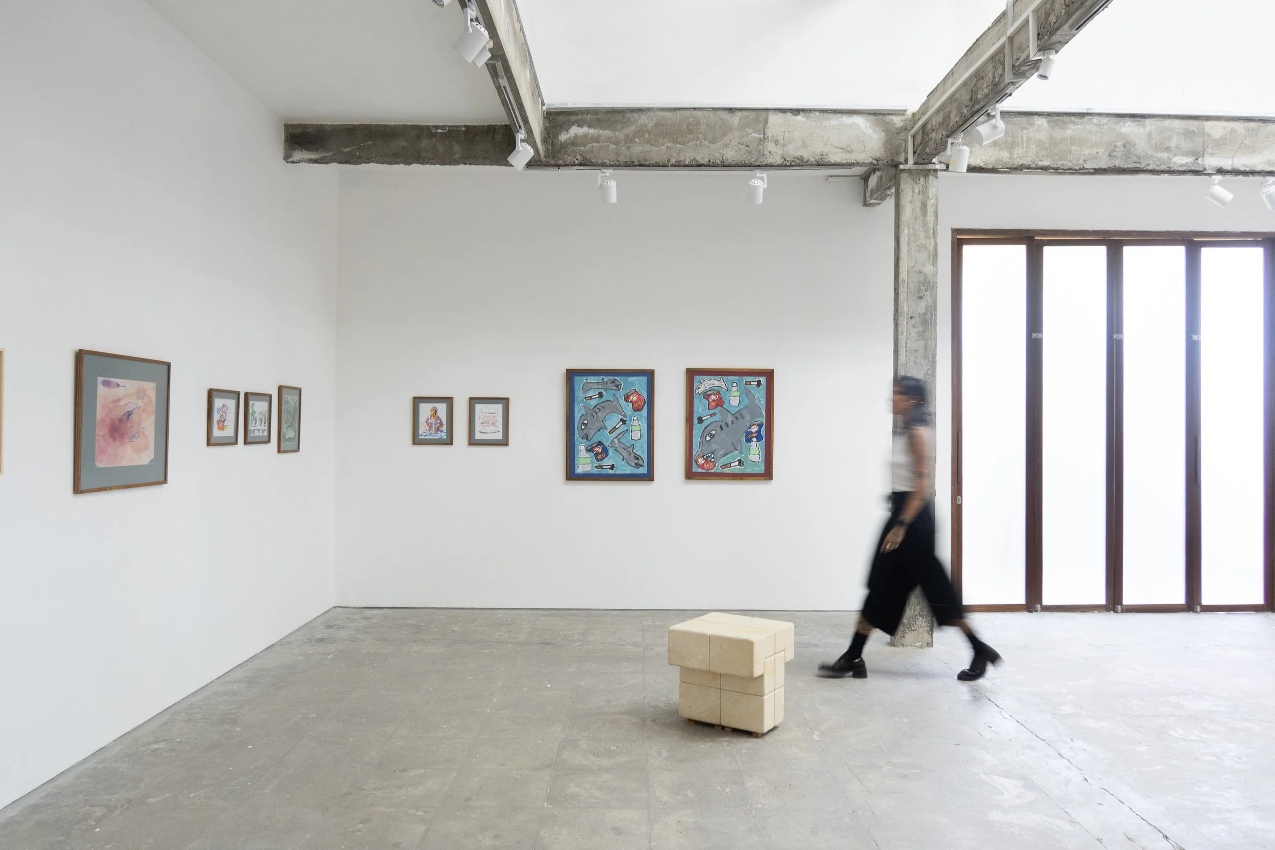 Installation view of Paper Thin at SUN.CONTEMPORARY, Pererenan, Bali in collaboration with Tripoli Gallery New York