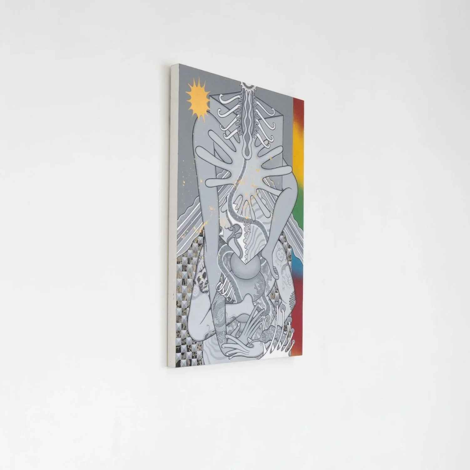 Berawa Thangka by Kuncir Sathya Viku, contemporary artwork at SUN.CONTEMPORARY in Pererenan, Bali