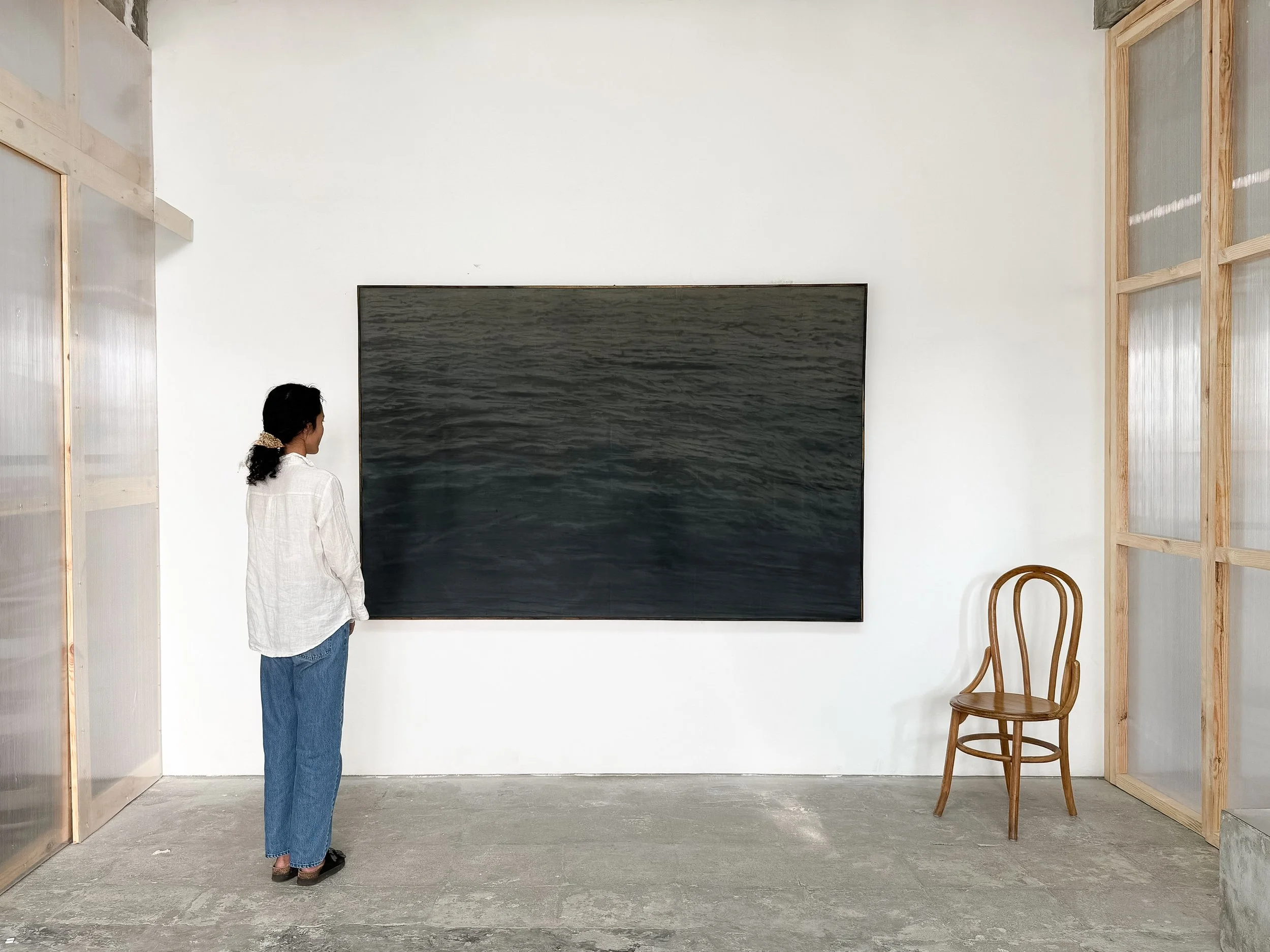 Installation view of Blue Field by Ricky Lee Gordon at SUN.CONTEMPORARY, Pererenan, Bali