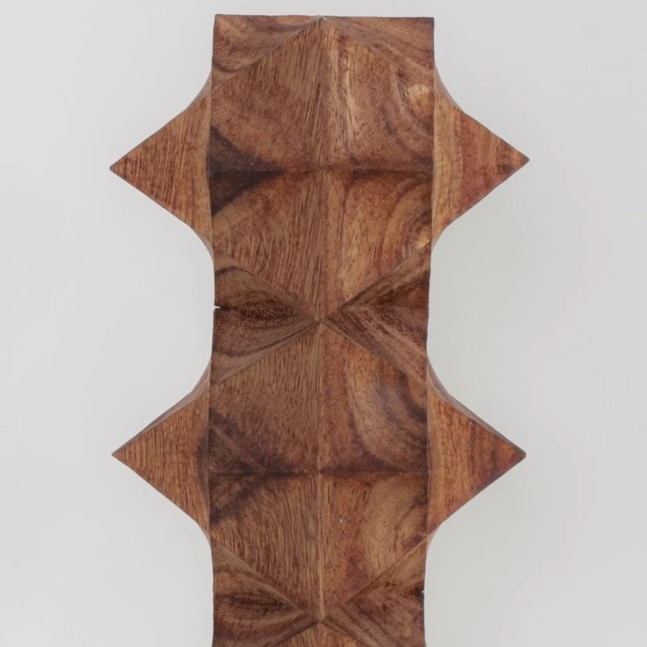 Hard Soft Interlocking Cube and Octahedron Totem by Aleph Geddis, contemporary artwork at SUN.CONTEMPORARY in Pererenan, Bali