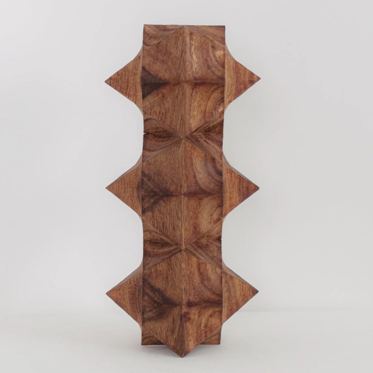 Hard Soft Interlocking Cube and Octahedron Totem by Aleph Geddis, contemporary artwork at SUN.CONTEMPORARY in Pererenan, Bali