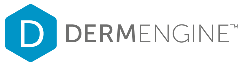 Logo of Dermengine, a dedicated skin cancer software powered by AI technology