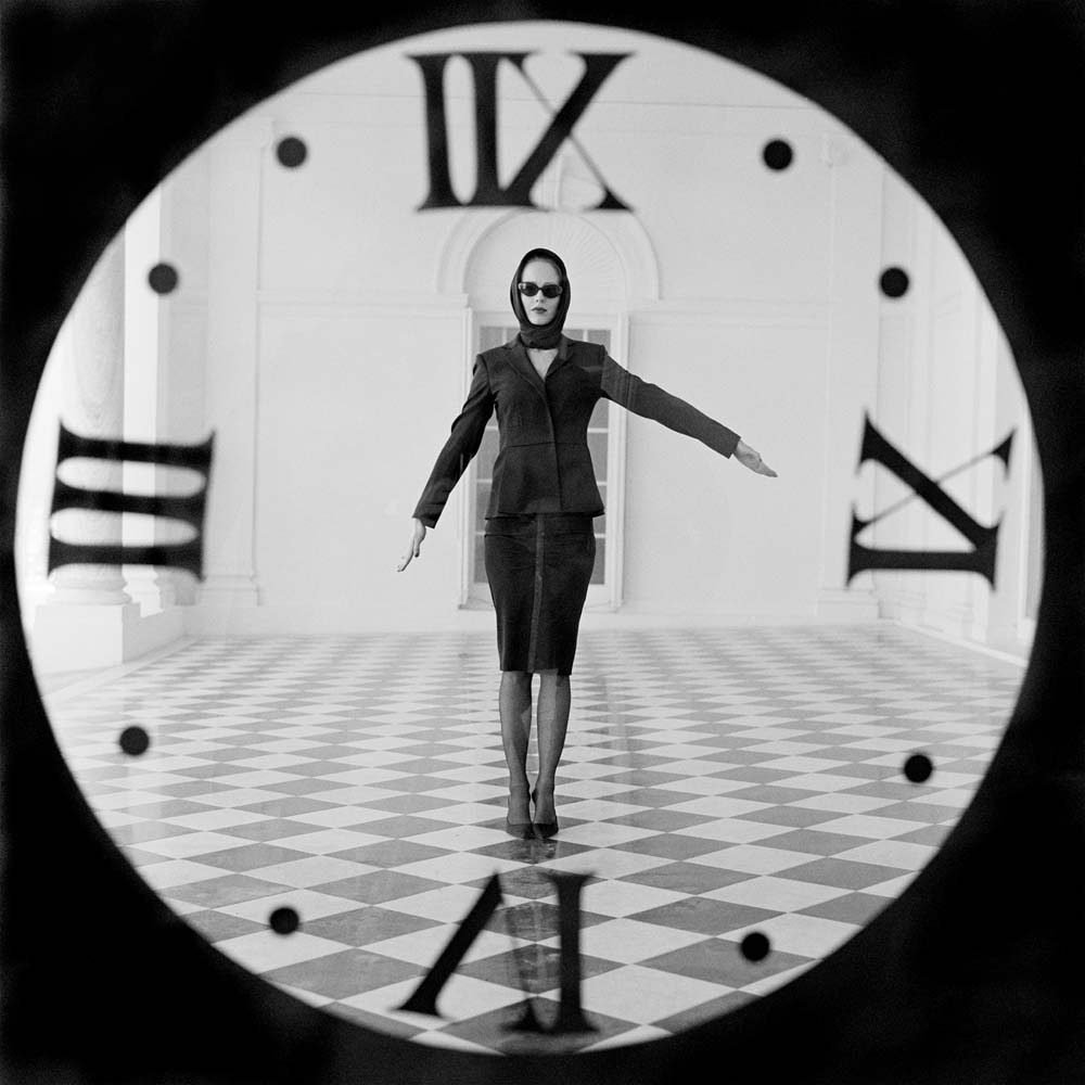 Rodney Smith, Viktoria through Clock, Rhinebeck, New York, 2011