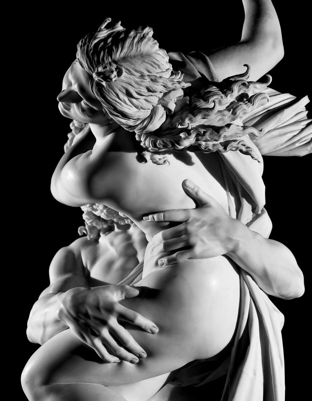 Aurelio Amendola, atto di Proserpina, Bernini, Galleria Borghese, Roma, 2018, Silver Gelatin Photograph