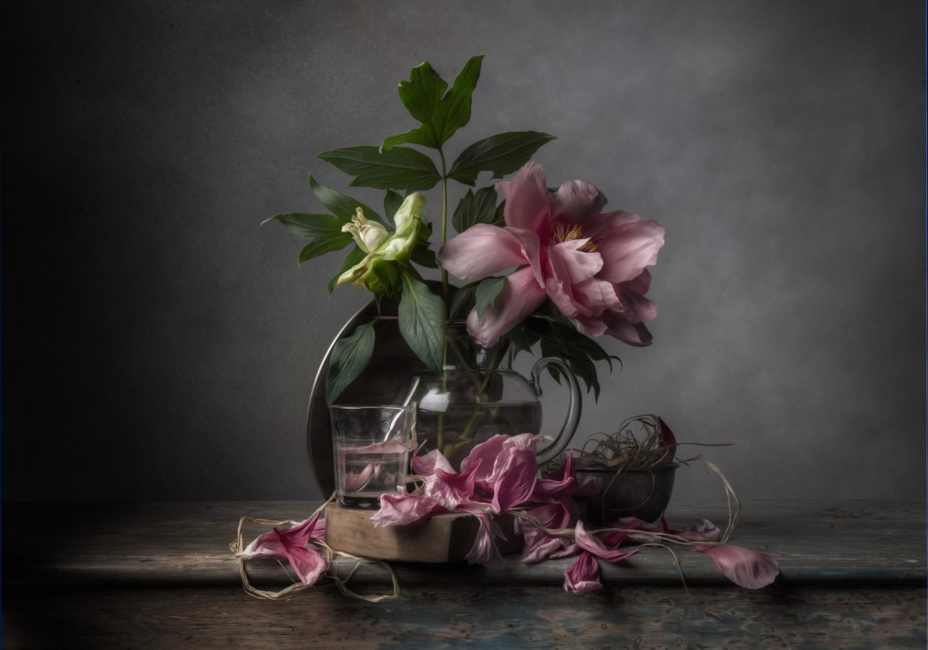 Christopher Broadbent, Two Peonies, 2017, Archival Pigment Photograph