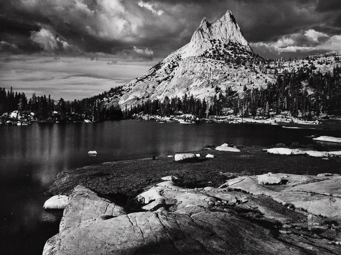 Ansel Adams: Cathedral Peak and Lake, Yosemite National Park, California