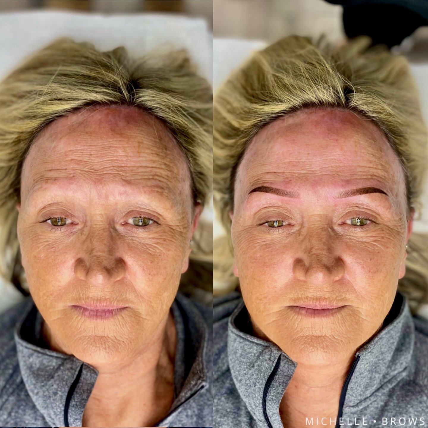 B e f o r e &amp;  A f t e r 

A subtle powder brow for a massive transformation 

LOVE 

#pmu #pmubrows #tattoo #powderbrows #ombre #brovi #luna #permablend #cosmedicsupplies #beforeandafter #cosmetictattoo #browartist #newcastleupontyne #sunderland