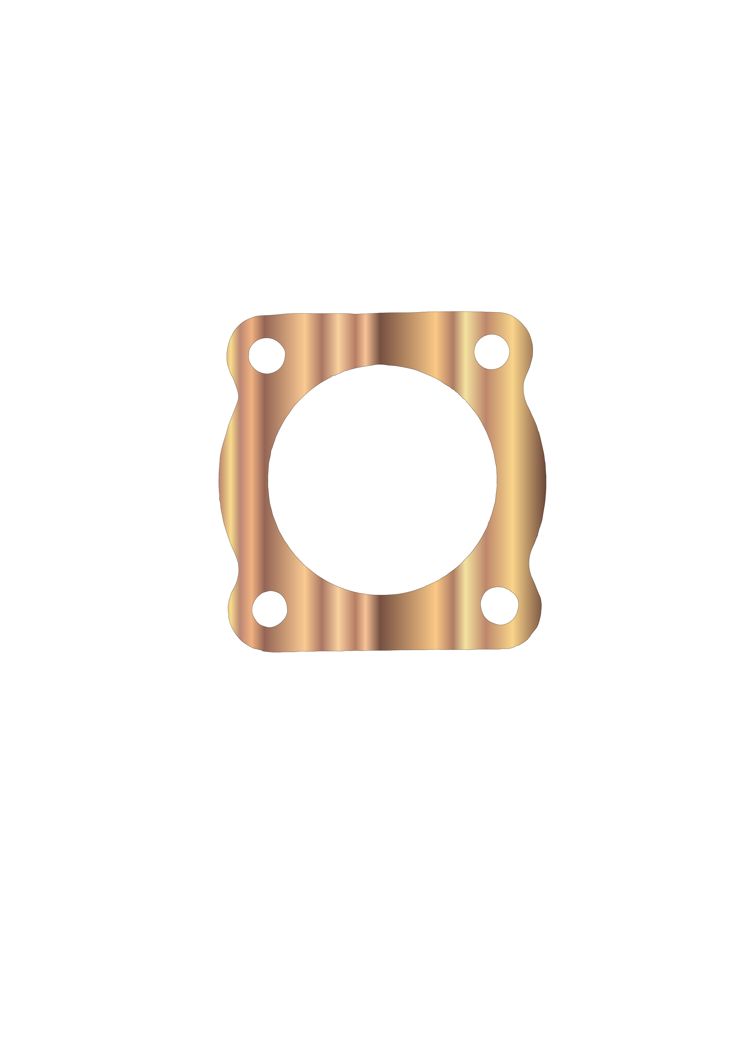 Y100 HEAD GASKET COPPER