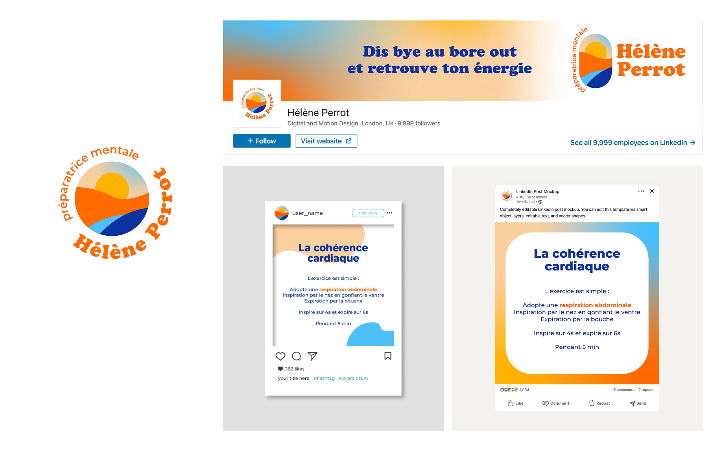 Identité visuelle Hélène Perrot