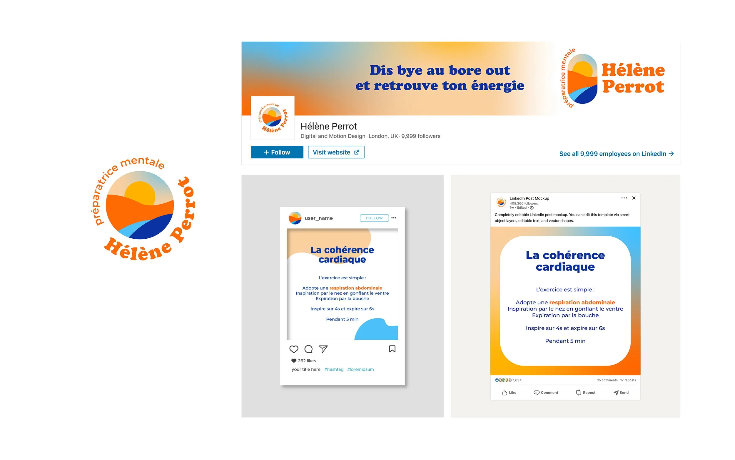 Identité visuelle Hélène Perrot