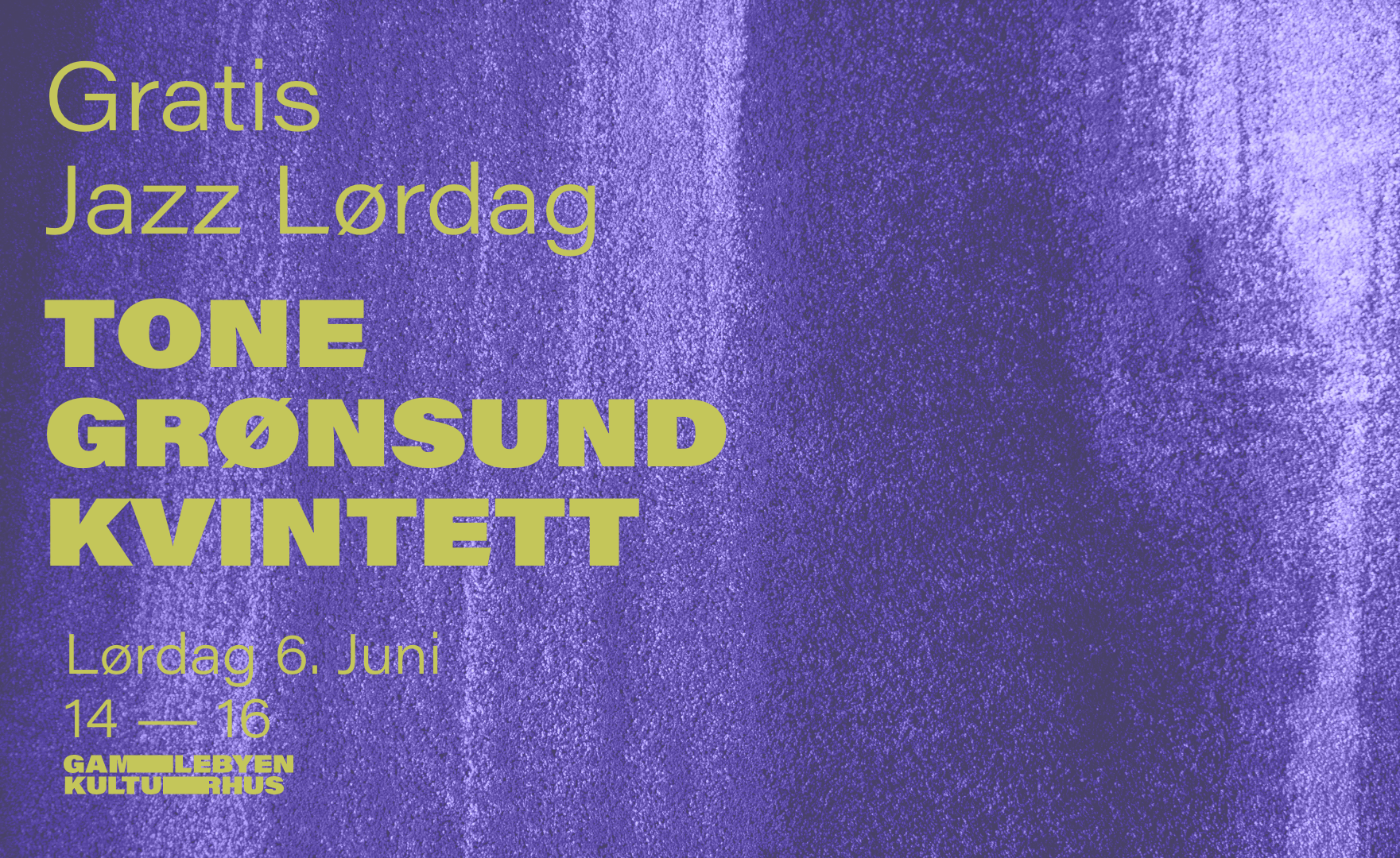 Gratis Jazz Lørdag ⎹ Tone Grønsund Kvintett
