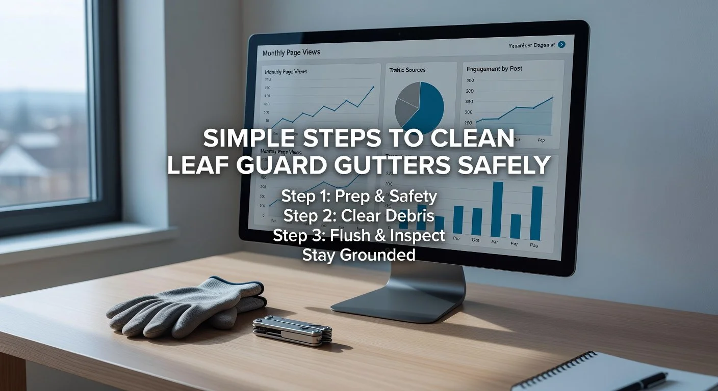 Simple Steps to Clean Leaf Guard Gutters Safely