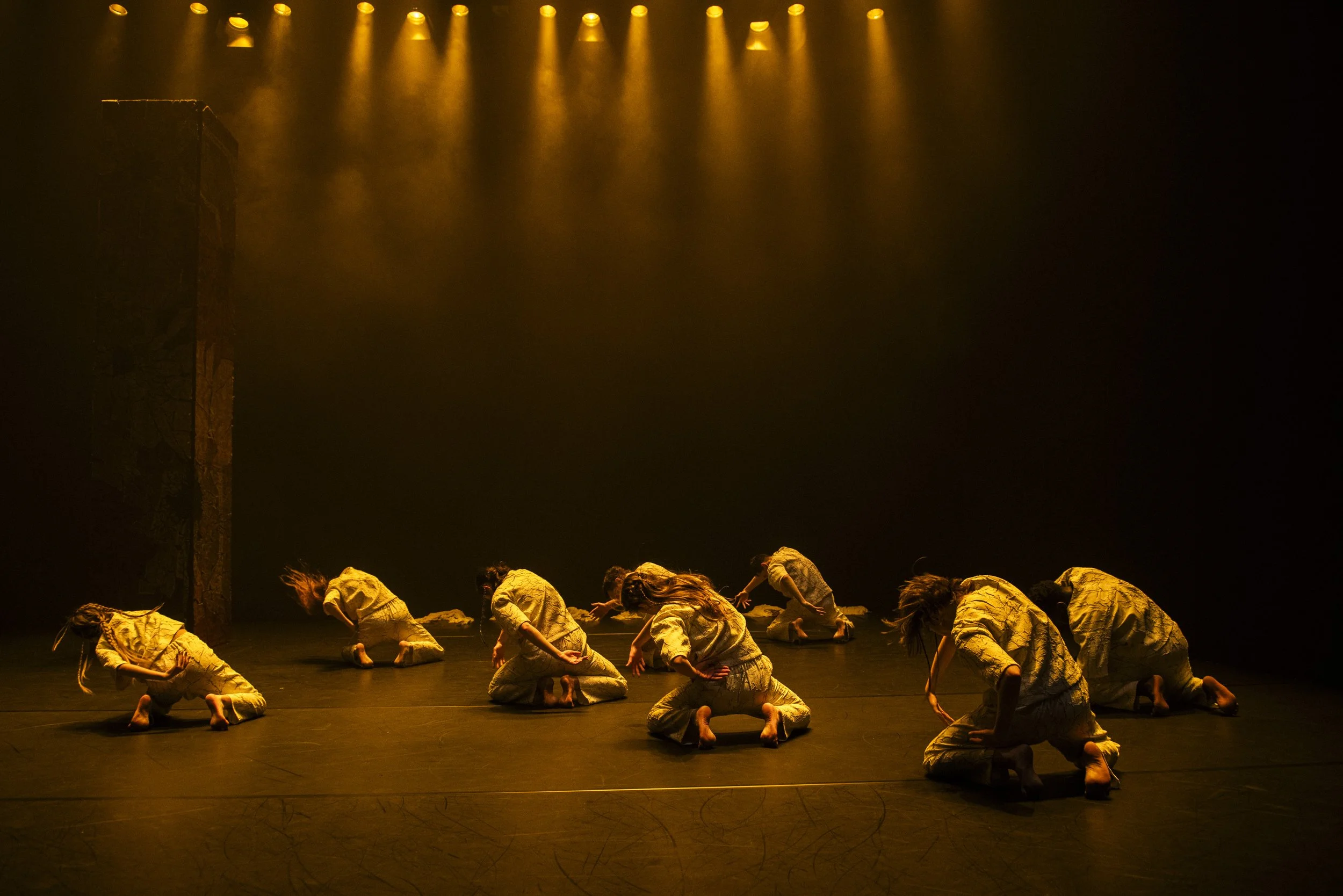Dancers in motion.