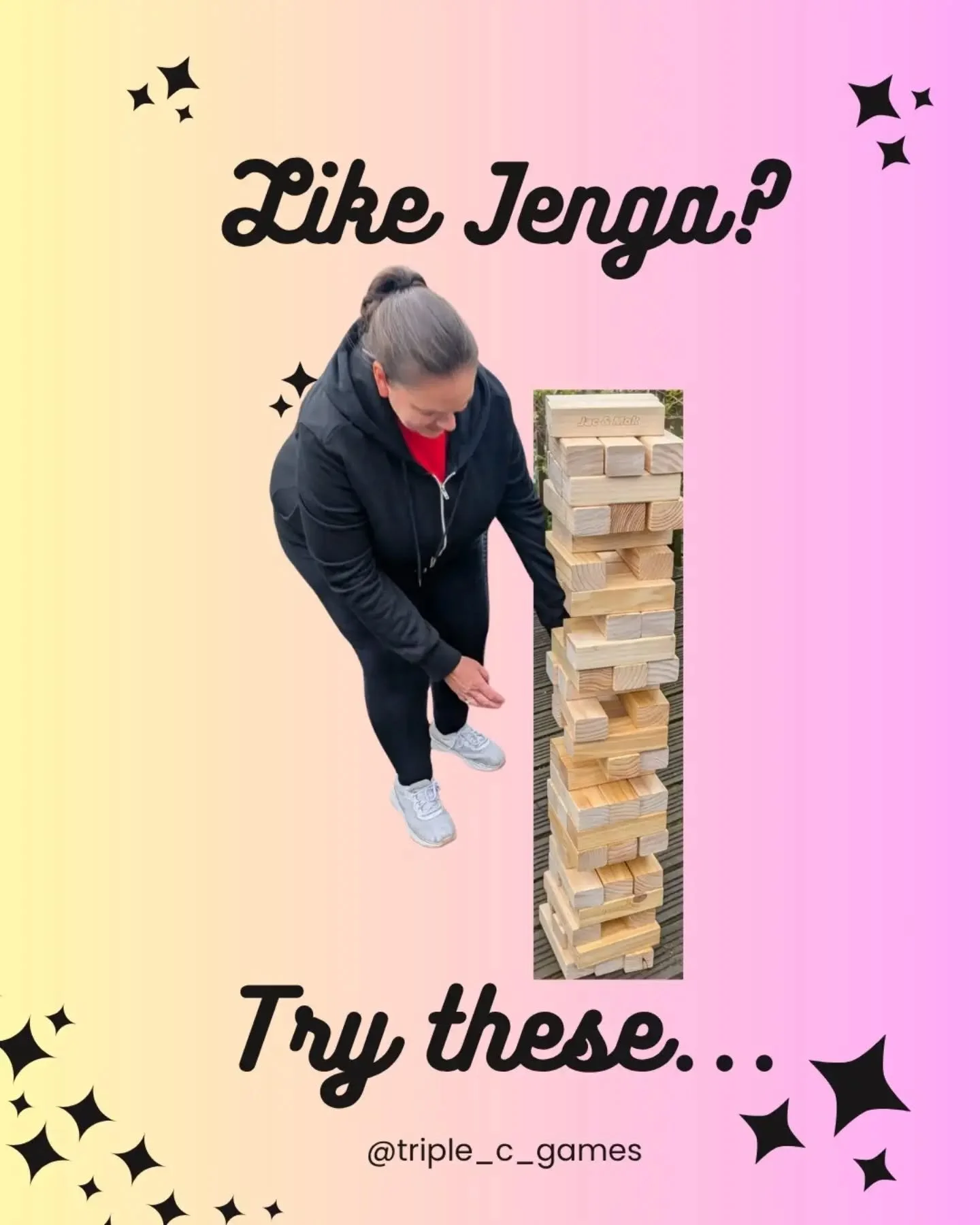 Coming to Coffee D'Ash to play Giant Jenga tomorrow?

Here's some similar games to play before / after your tournament (or if you get knocked out early)

We'll have our little library themed with nostalgic and dexterity games set up from 4-8pm. Which