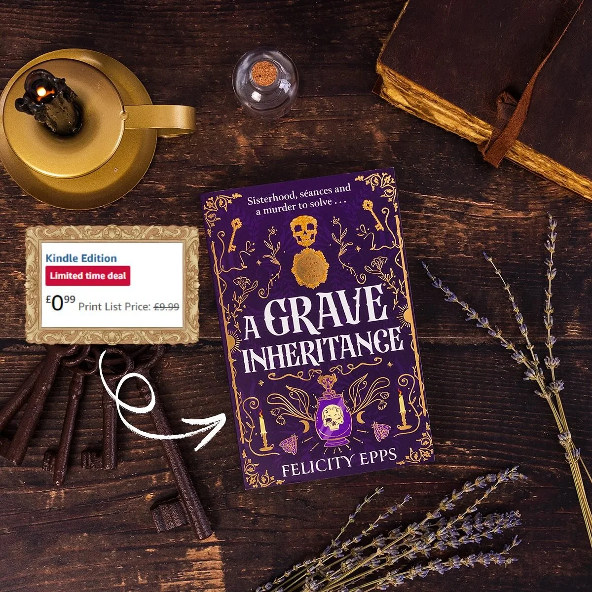 Looking for your next Spooky Season read for Kindle? 🎃🕯️👻

A Grave Inheritance is on a limited time deal for October! So, it&rsquo;s the perfect time to curl up with a hot chocolate and delve into a ghostly murder mystery&hellip;

Mysterious death