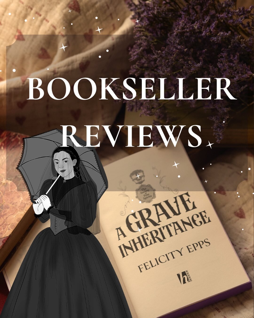 I couldn&rsquo;t resist sharing a little round up of bookseller reviews from the Waterstones website for A Grave Inheritance! 

I read that authors shouldn&rsquo;t look at reviews, but these all brought a smile to my face 🥰✨ And any reviews motivate