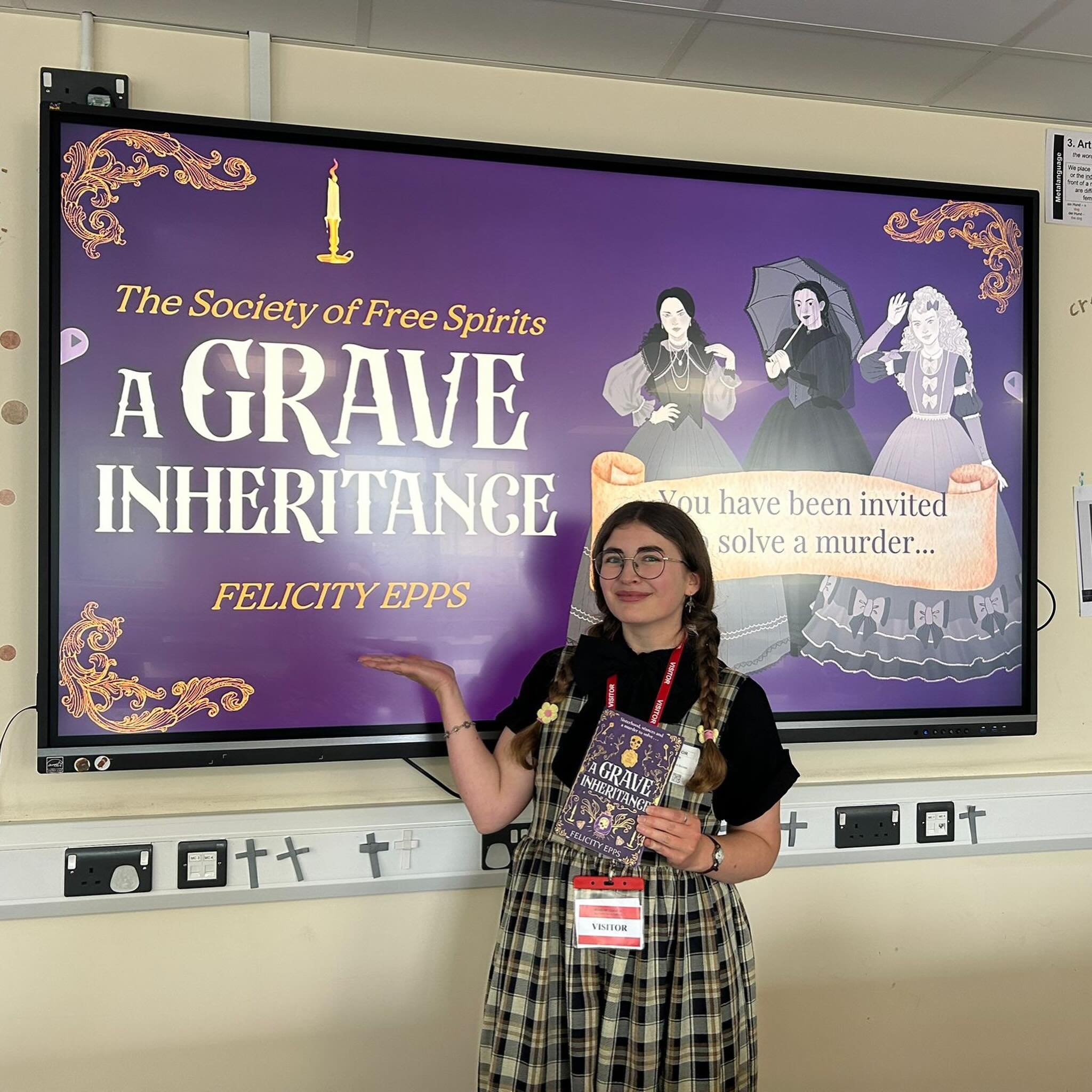 One of the benefits of having a secondary school teacher for a sister is that I had a lovely invite to speak to her Year 7 class about writing mysteries! 📚 

I&rsquo;m always in awe at the amazing ideas that get shared in a classroom! There were def