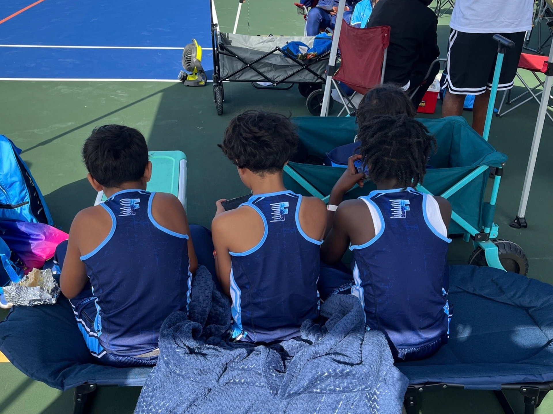 Freeze Effect athletes at a track meet