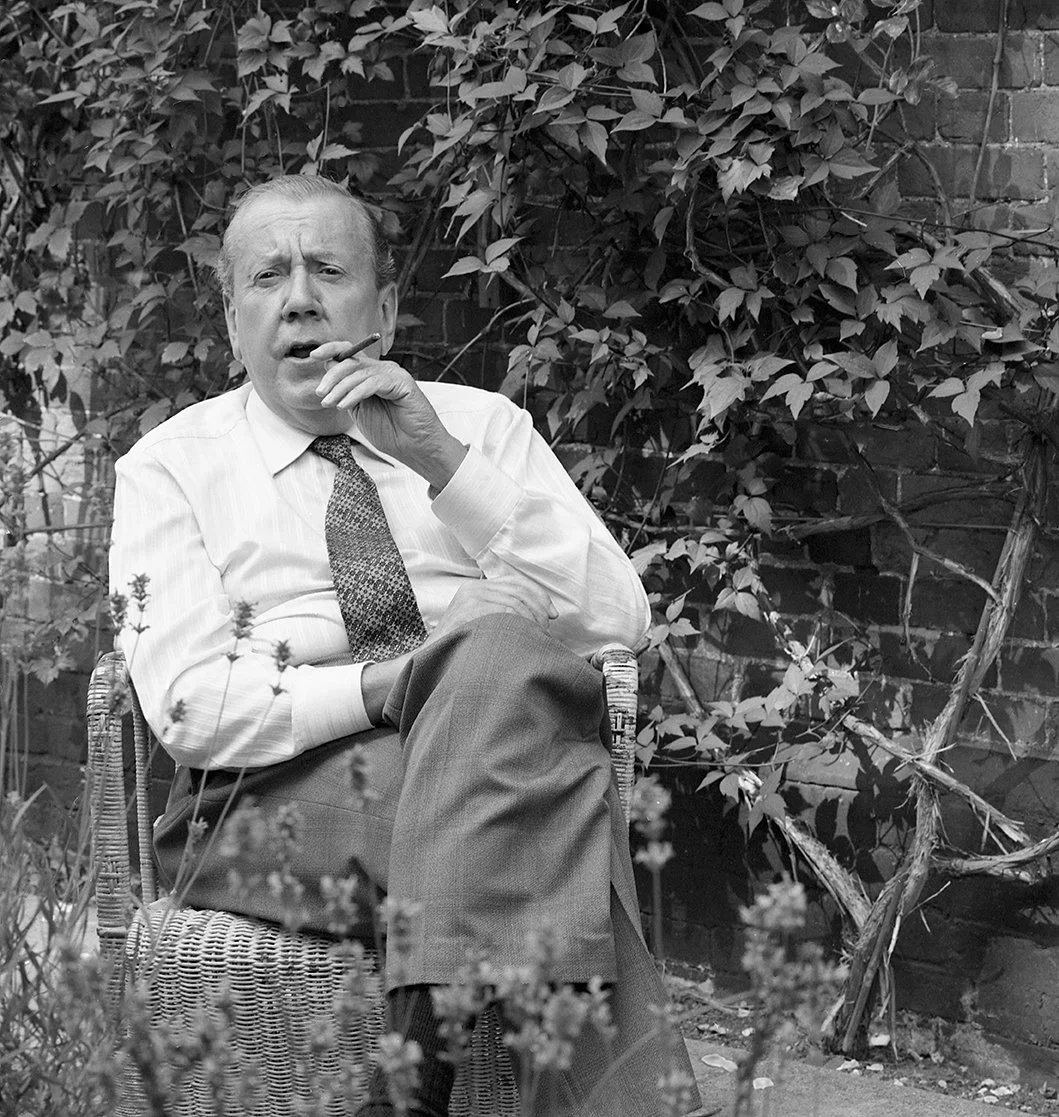 Malcolm Arnold, ex trumpet player, composer, and sometime difficult personality. Somehow I got on well with him, despite our wildly opposing musical views at the time.