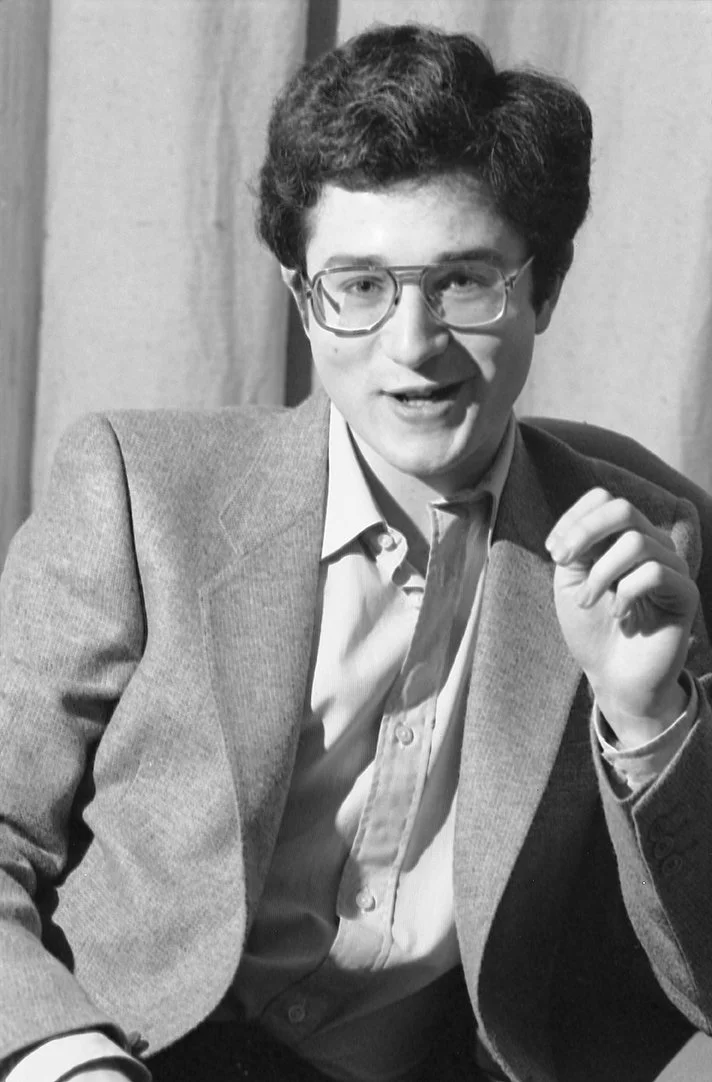 George Benjamin, composer at a very young age. George must have been about 20 when I took this picture. George is a very good friend, apart from being a genius composer! 
