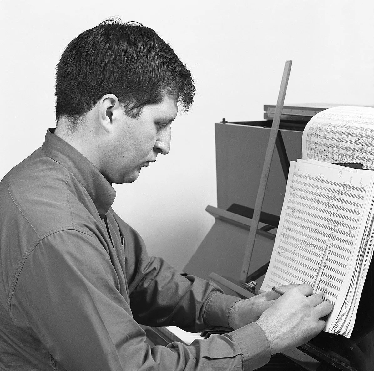 Thomas Ades, as a very young man at his composition