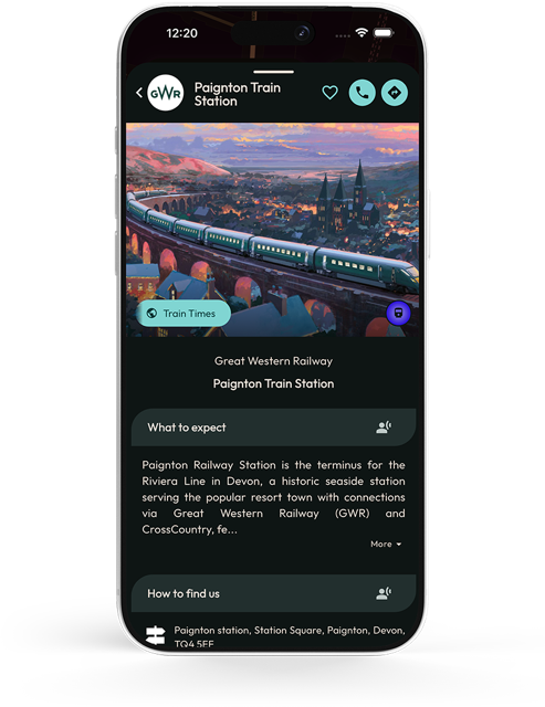 browsing transport using an app