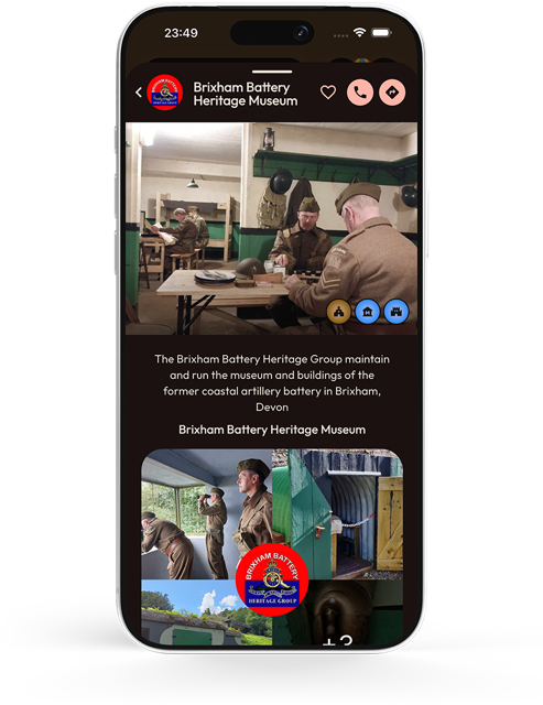 searching for heritage buildings using an app