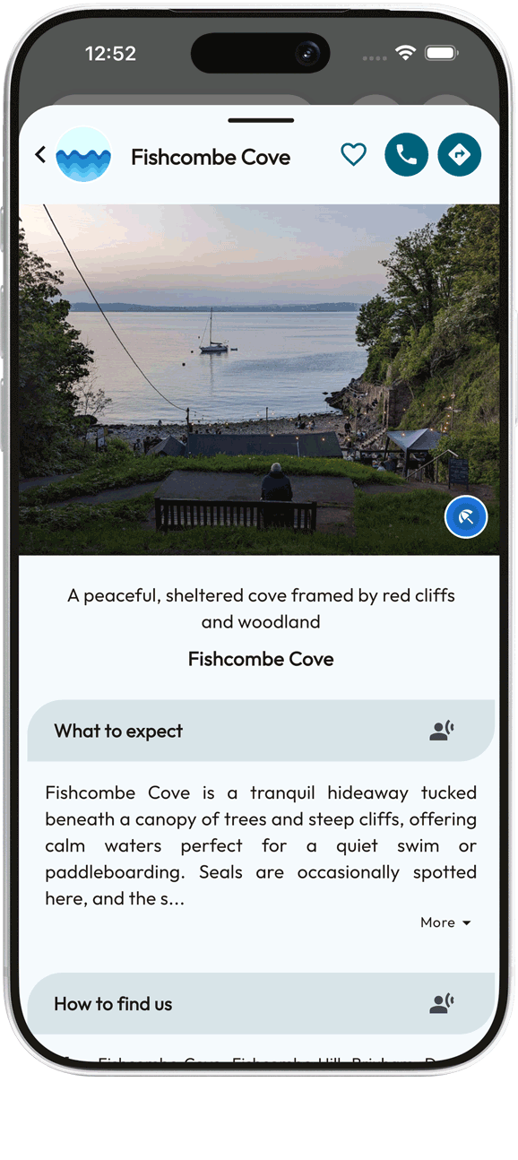 fishcombe cover brixham details on a tourism app