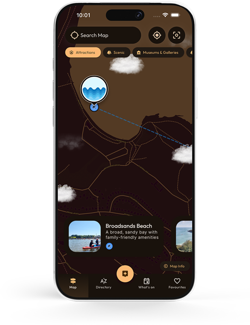 finding things to do using an app