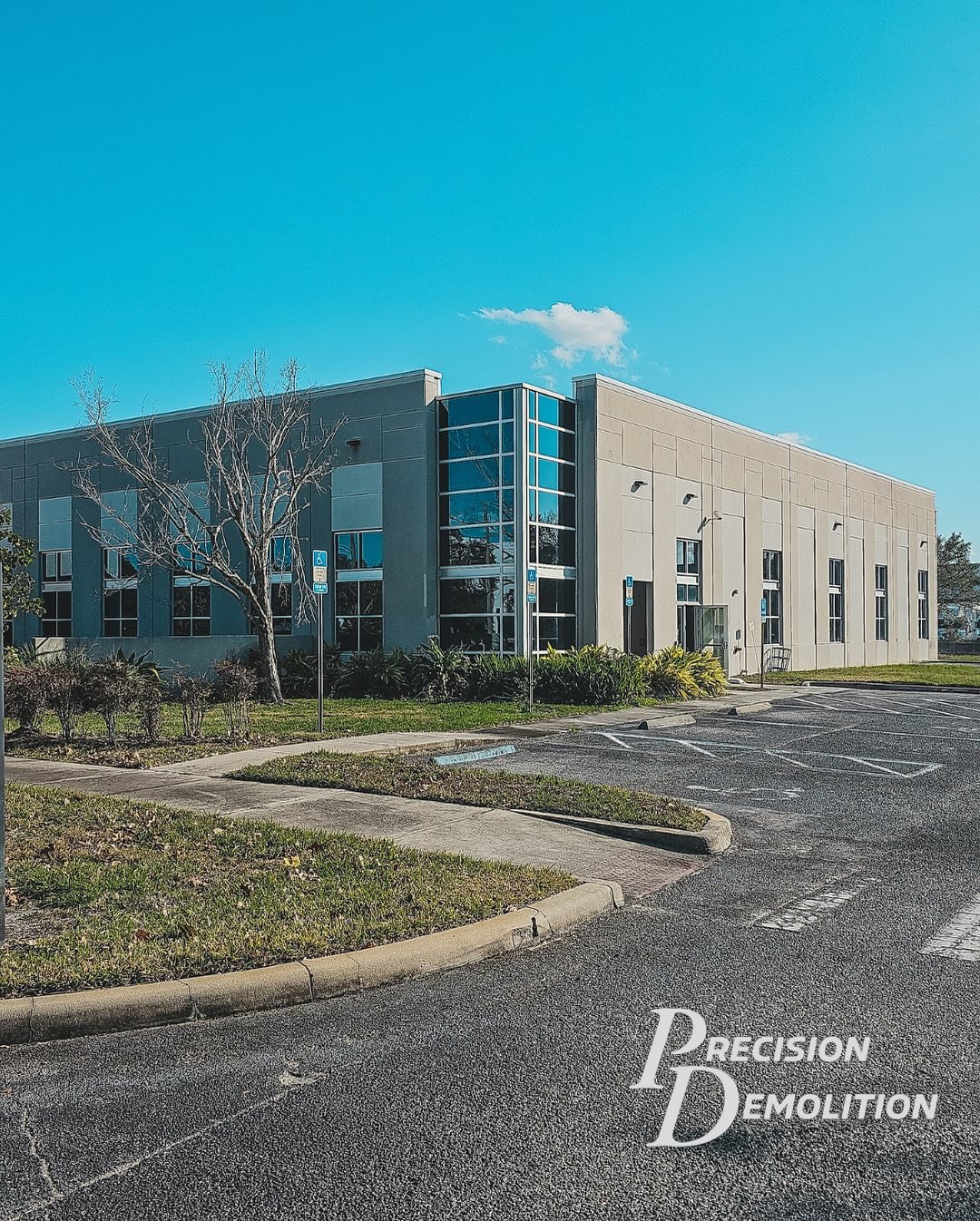 Precision has been busy with various different jobs in the past couple of months. Here is a renovation of an existing office/call center building for a Rivian building in Orlando. We were tasked with demo of approximately 30,000 SF of office space.
-