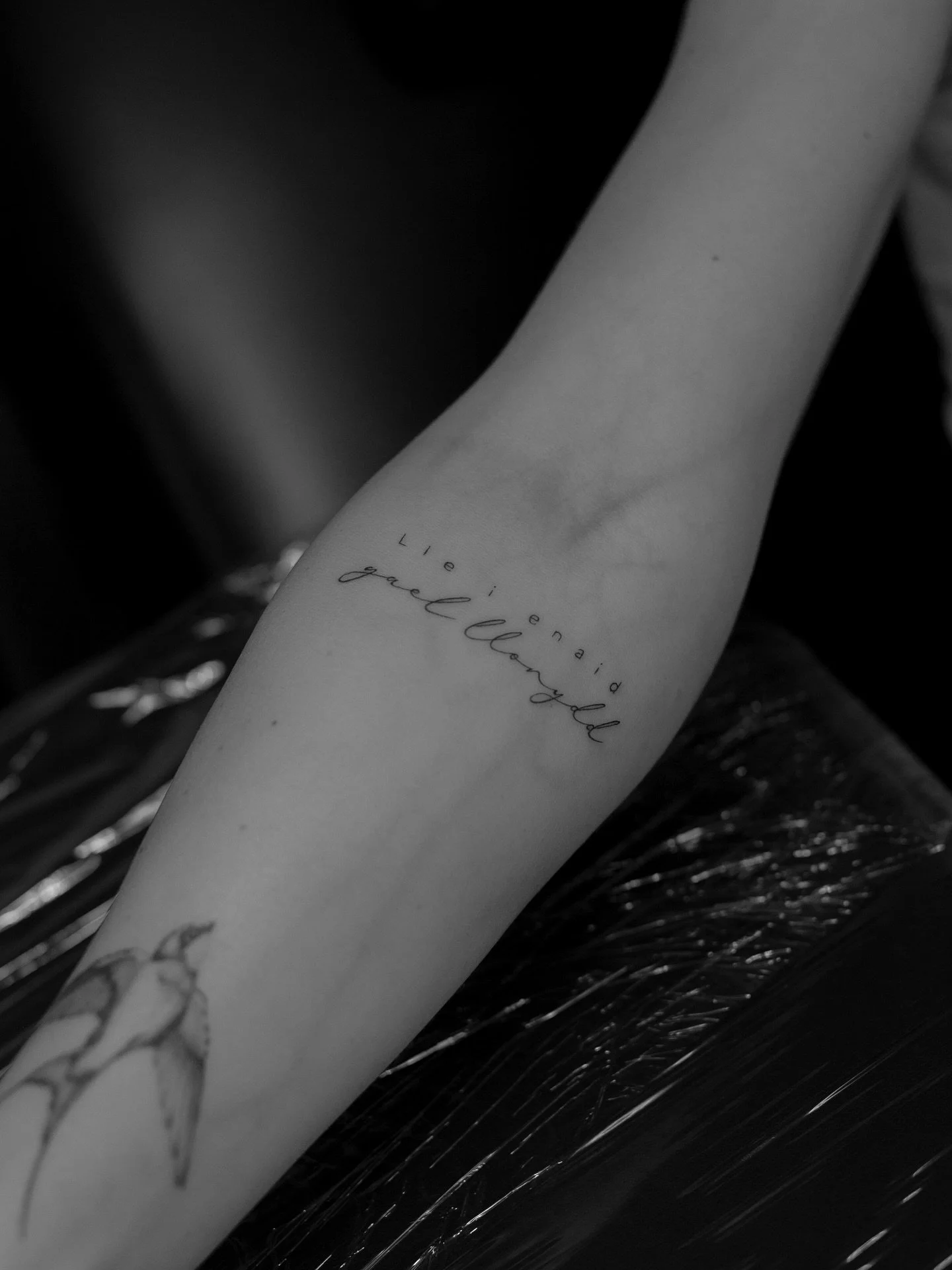 Really enjoyed tattooing this Welsh script for Cassie! ft a healed swallow from about 3 months ago 🌹
For all enquiries please DM me or email me ~ alfie@almostangels.co.uk
Made at @aatattoofamily