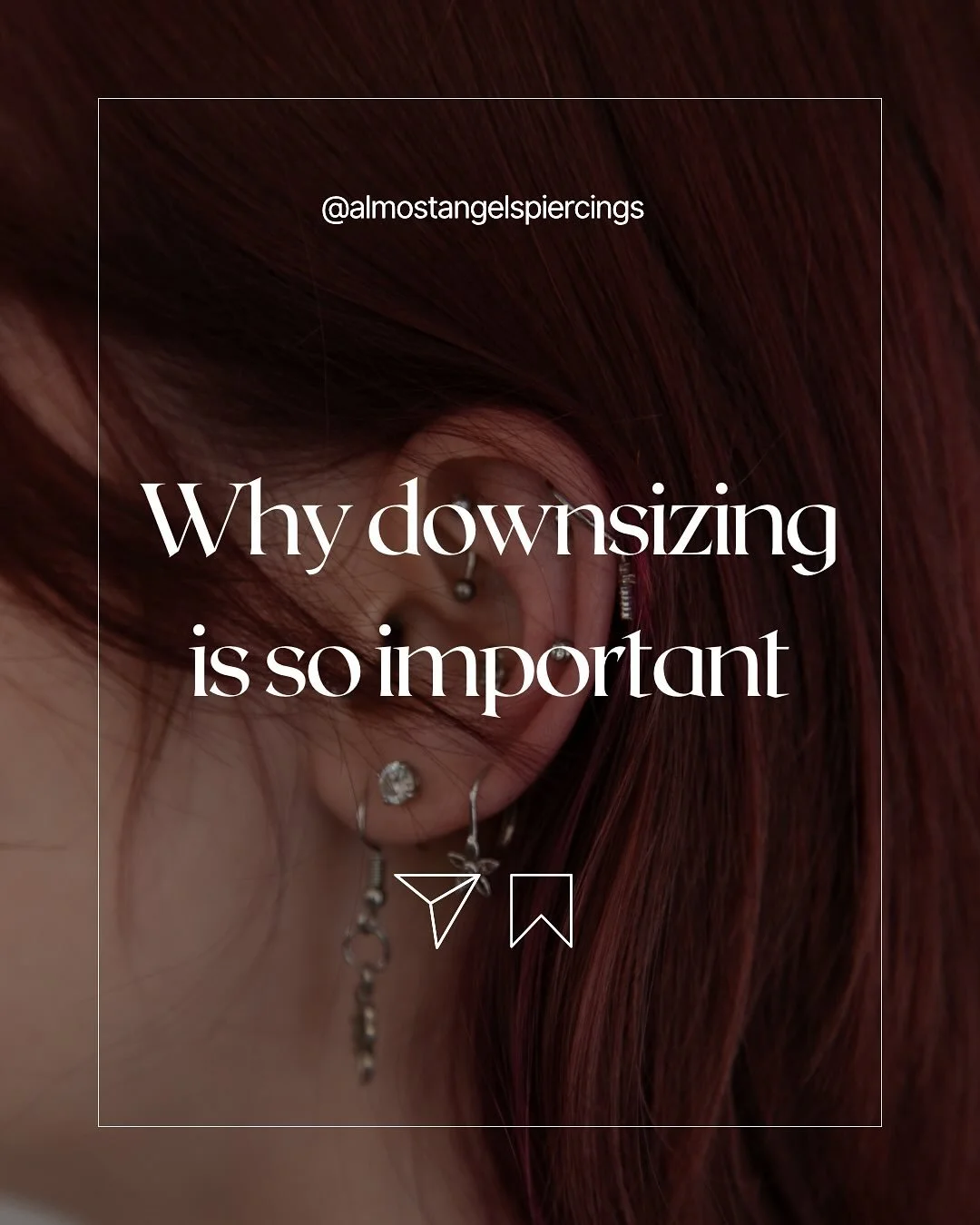 ⭐️The importance of downsizing⭐️

Please note- everyone heals differently, so it&rsquo;s best to check with a piercer &amp; ask a piercer to downsize for you🖤

📧 Email us at piercings@almostangels.co.uk to book in for your downsizing appointment