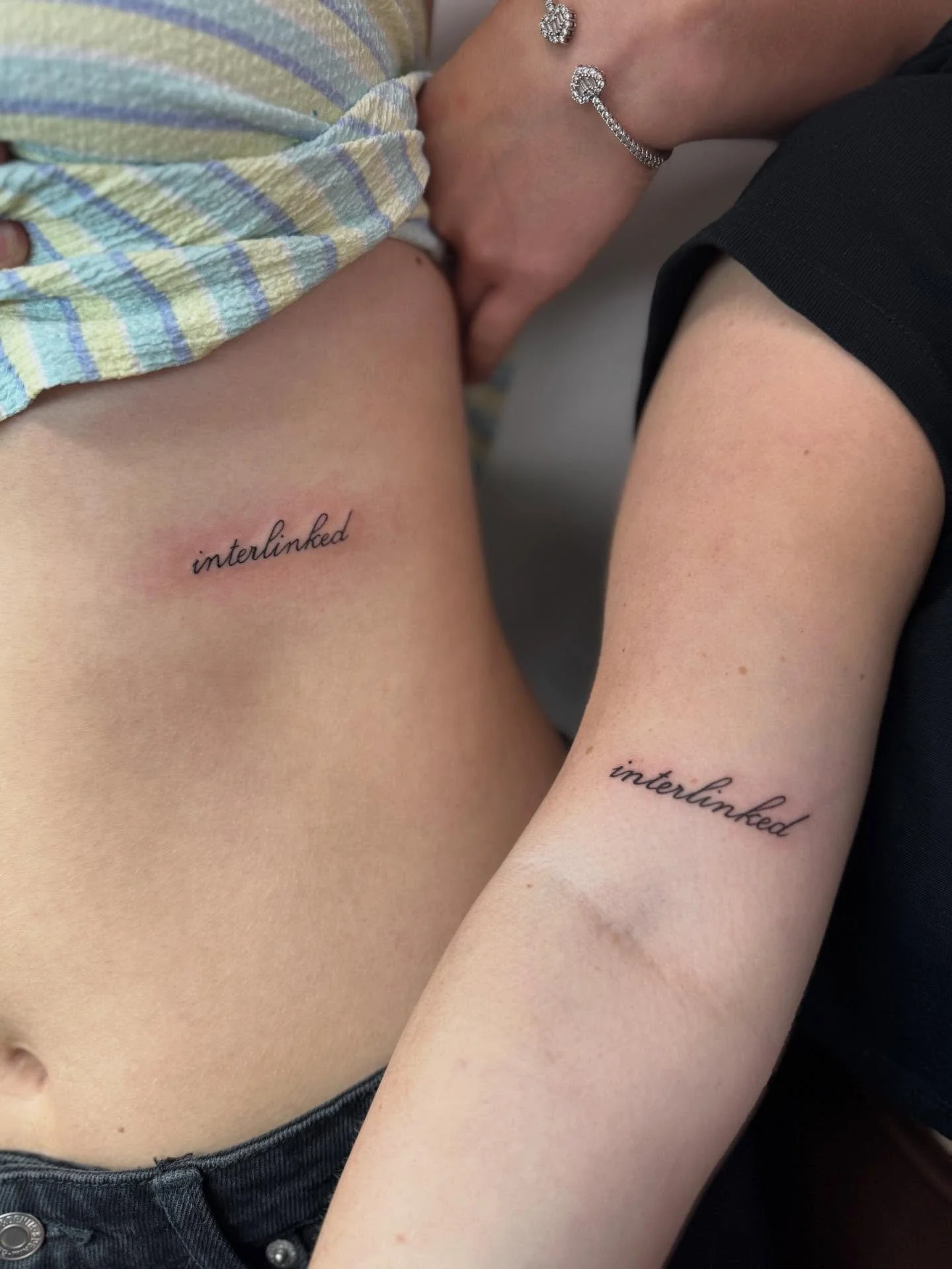 Celebrating Palentine&rsquo;s with your bestie and not sure how to mark the occasion? Why not book matching tattoos or piercings? 🖤

📌 Piercing by @piercingswithdave &amp; tattoos from @tieganjade_tattoo 
📧 Drop us an email to book in: info@almost