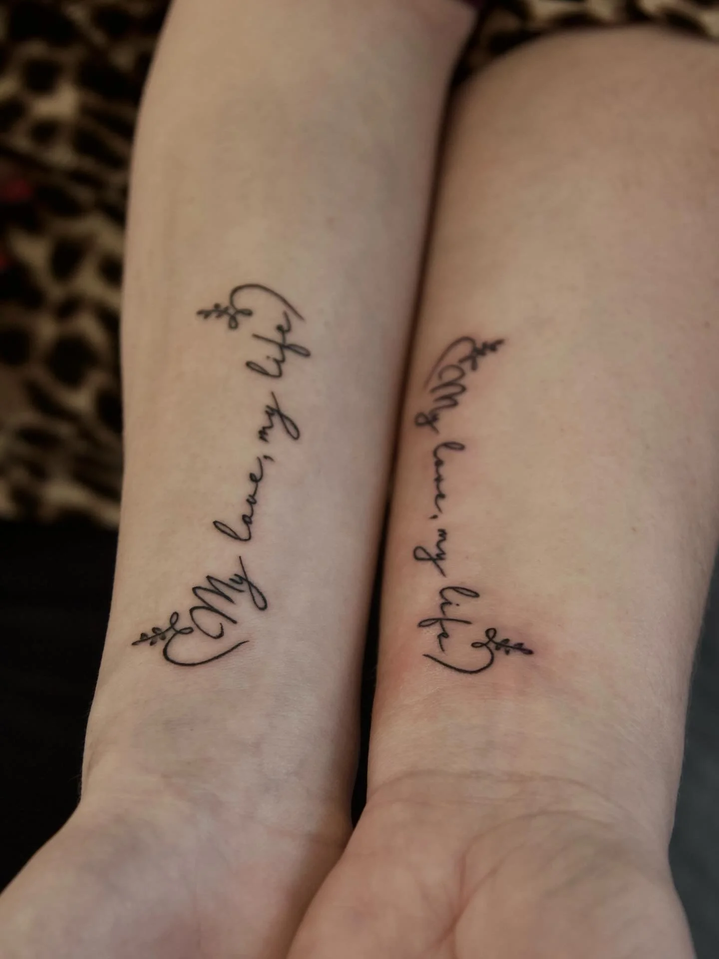Beautiful matching tattoos for Lydia &amp; Lucy from Steve🖤

📌 @stevetuckertattoos 
📧 Email Steve for bookings: steve@almostangels.co.uk